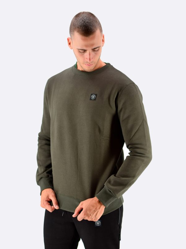 Felpa girocollo uomo Minimum Verde
