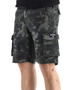Three Stroke - Bermuda da uomo Combat Urban Mimetico
