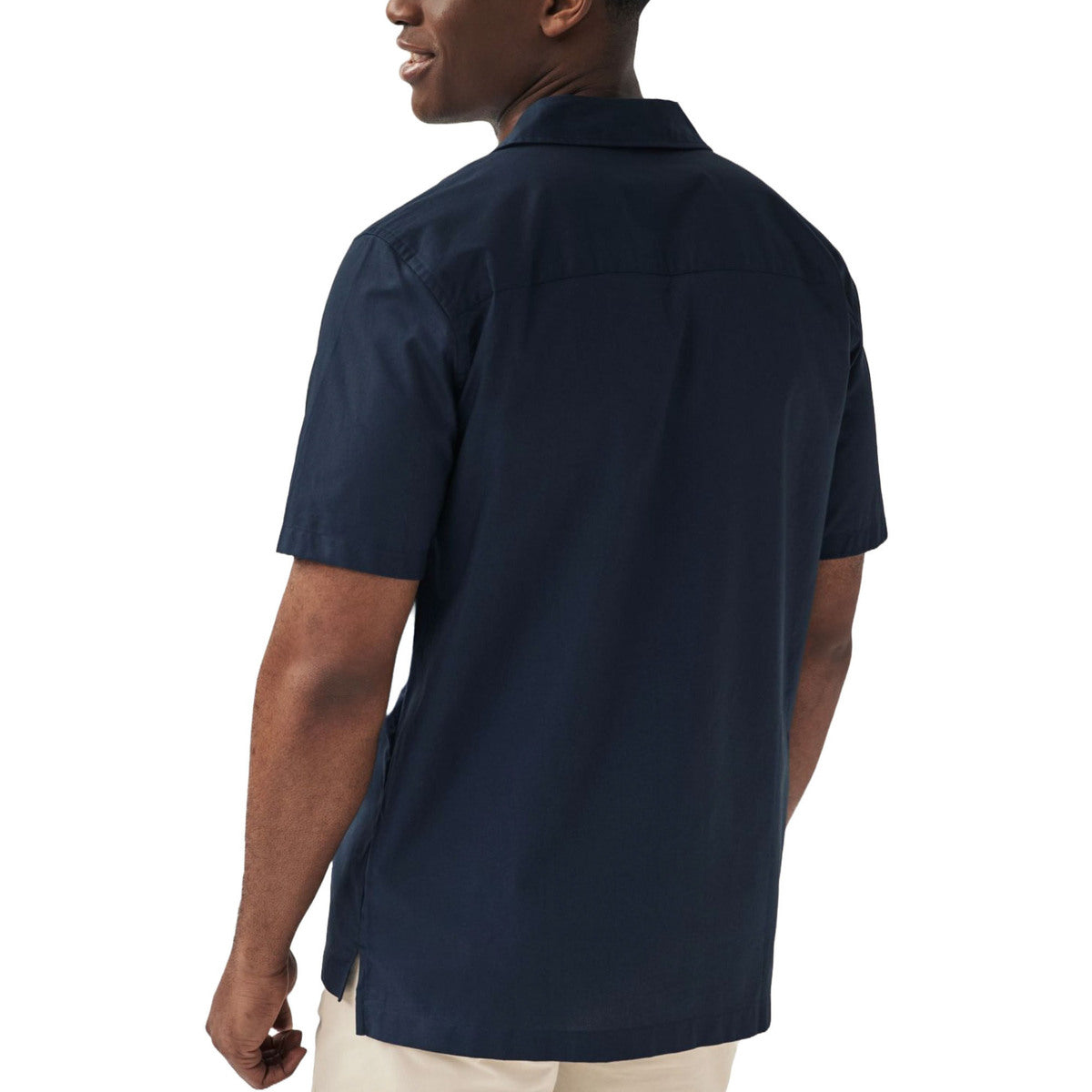 Lyle & Scott Camicia da uomo Poplin Resort SW2012V Blu scuro