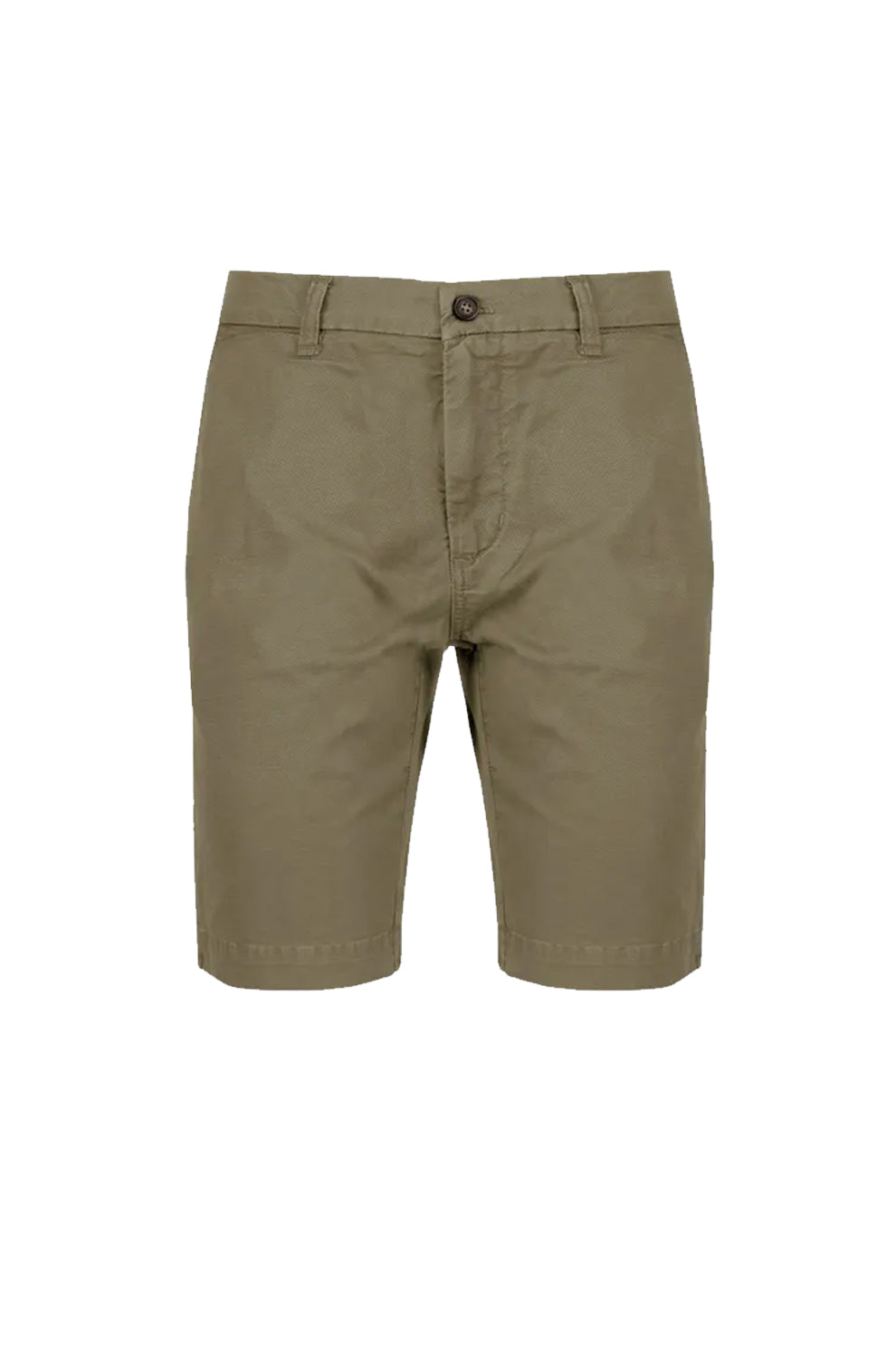 Censured - Pantaloncini Chino in gabardina stampata Dove Brown
