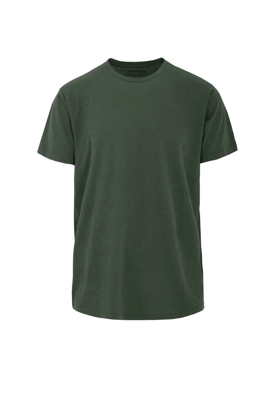 Censured - T-shirt Uomo Girocollo in Cotone Colore Deep Green