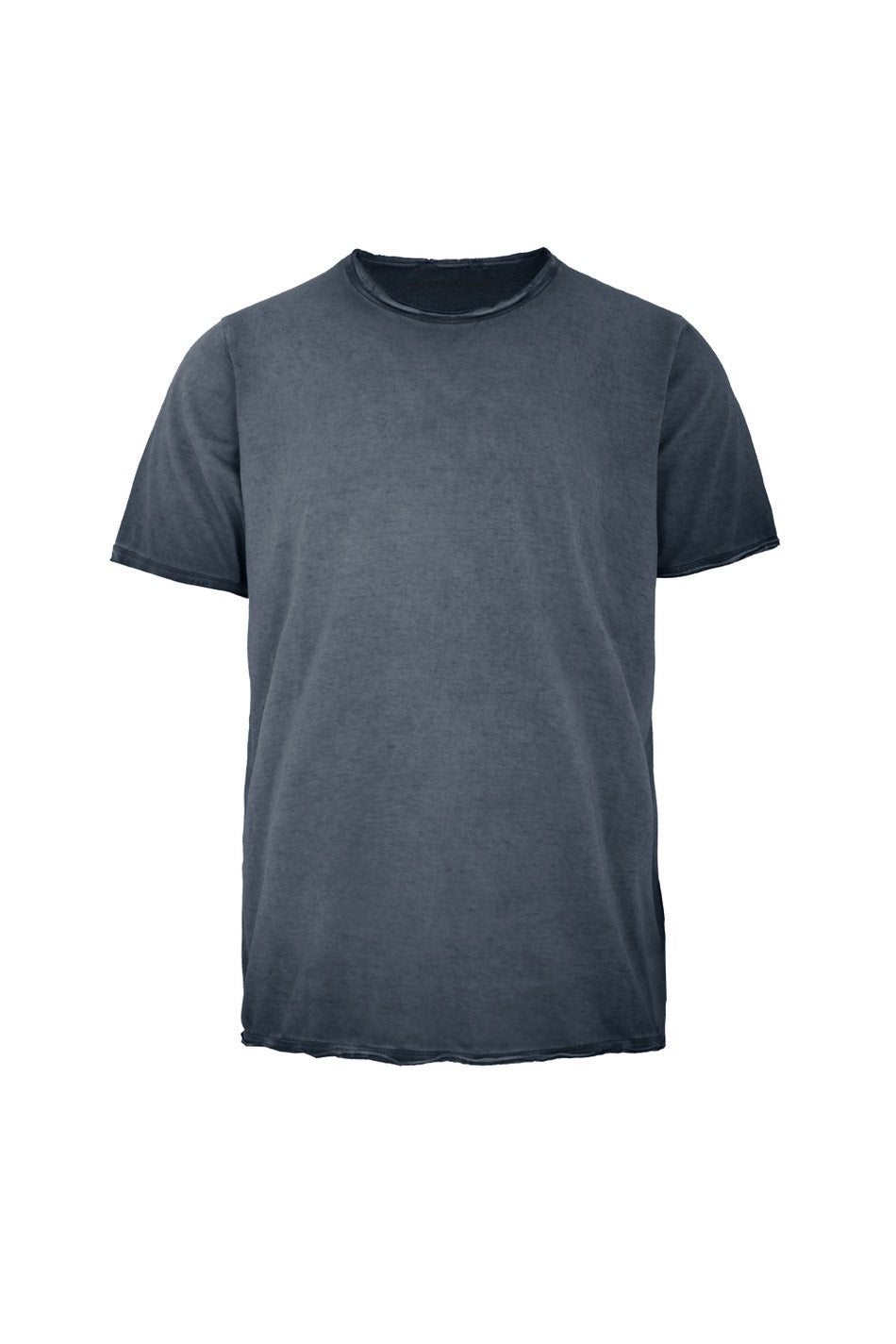Censured - T-shirt Uomo Cotone Tinto a Freddo Blu Navy Sfumato