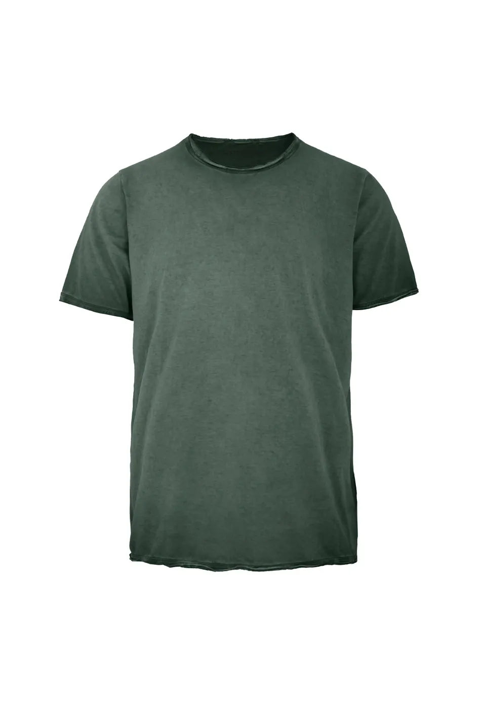 Censured - T-shirt Uomo Cotone Tinto a Freddo Verde Eucalipto Sfumato