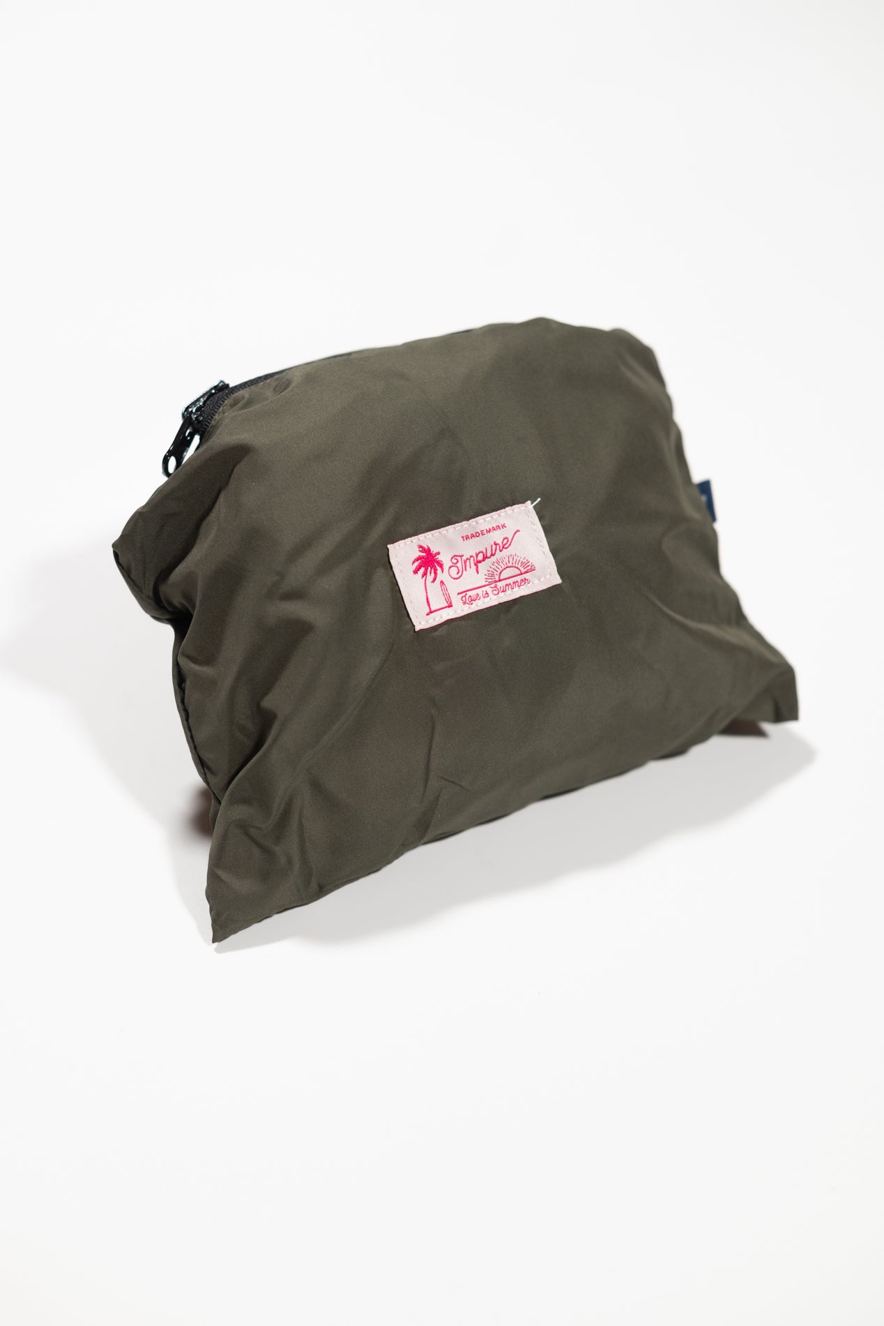 IMPURE Costume da Bagno Uomo Verde Militare