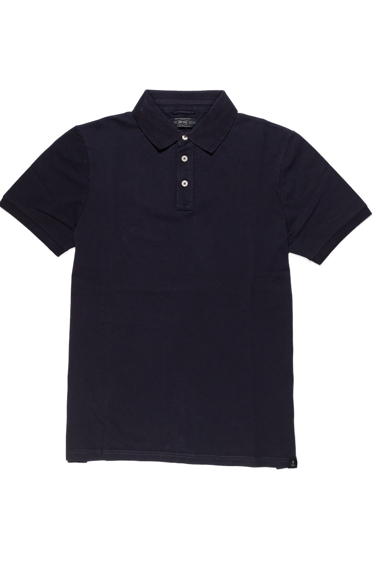 IMPURE Polo in Piquet Stretch Blu