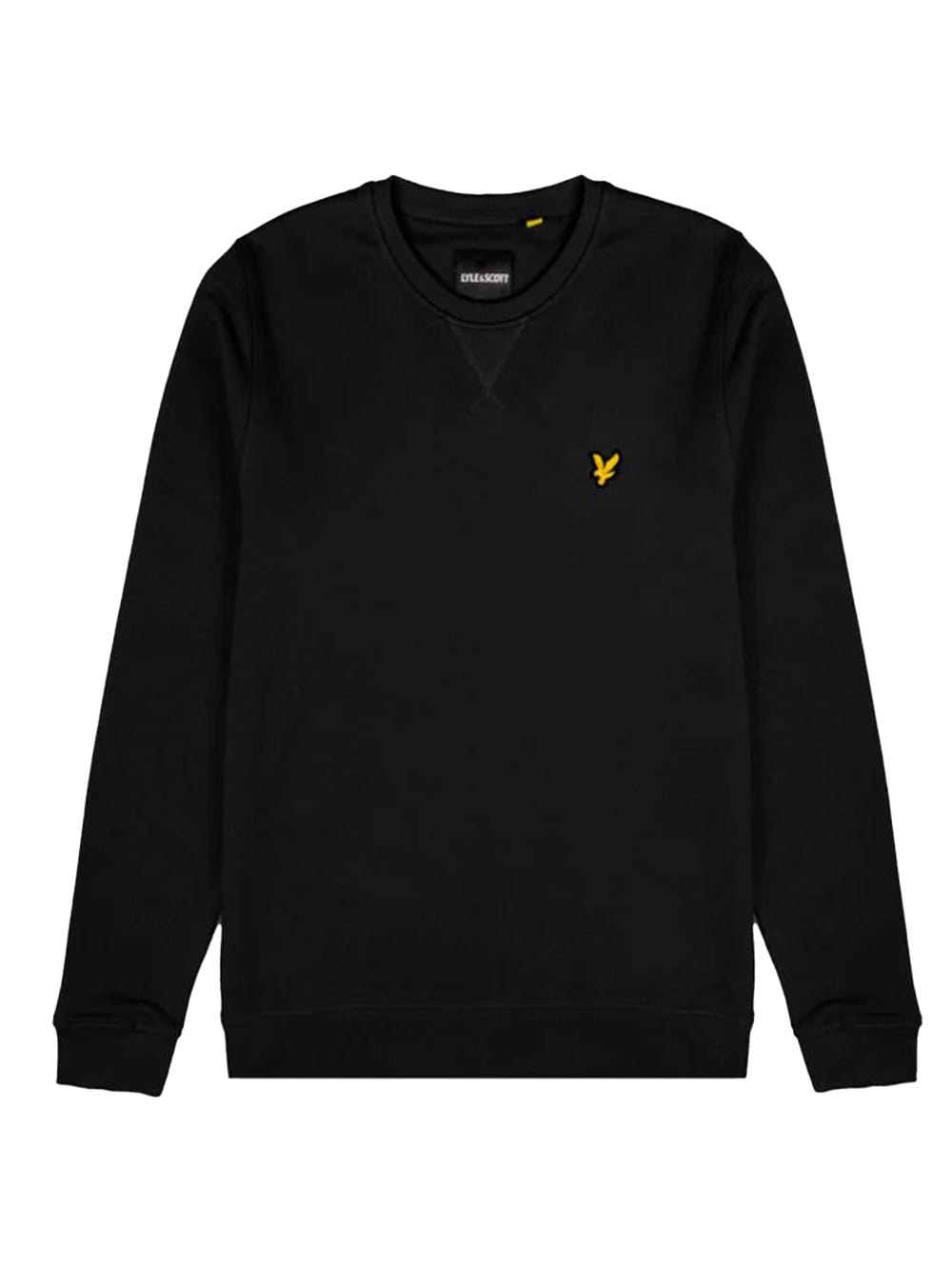 Lyle & Scott Felpa girocollo con retro spazzolato Nera ML1131V