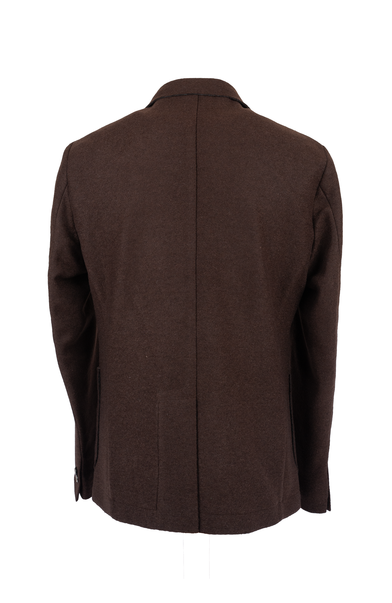 Giacca lana cotta 2 bottoni Slim Fit Taglio Vivo Fancy con tasche Moro