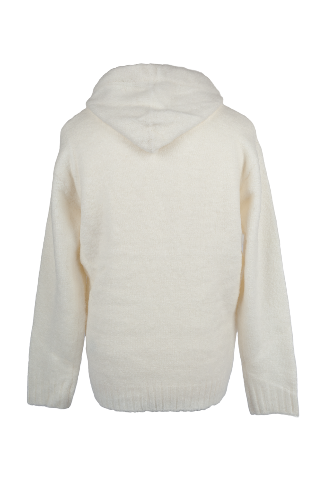 Over/D Maglia modello Felpa con Cappuccio Panna