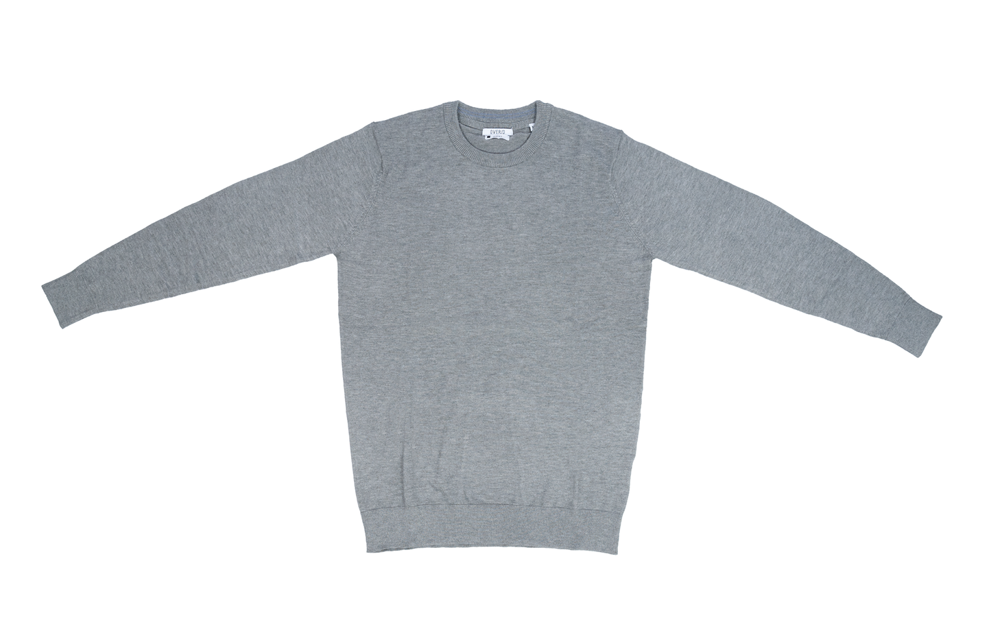 Over/D Maglia paricollo grigio melange