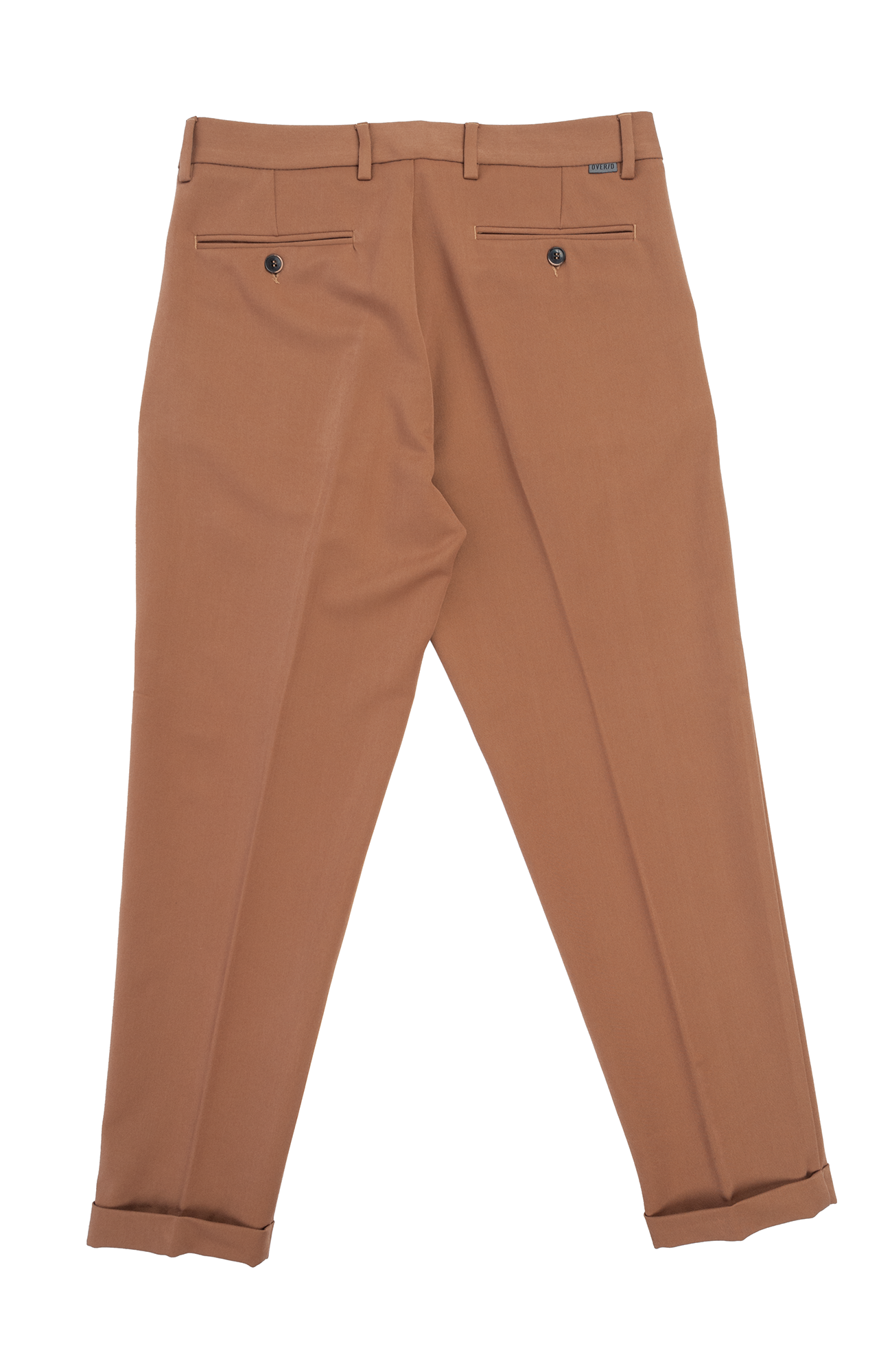 Pantalone Cacao Tapered Fit 1 Pince e Tasche Doppio Filetto