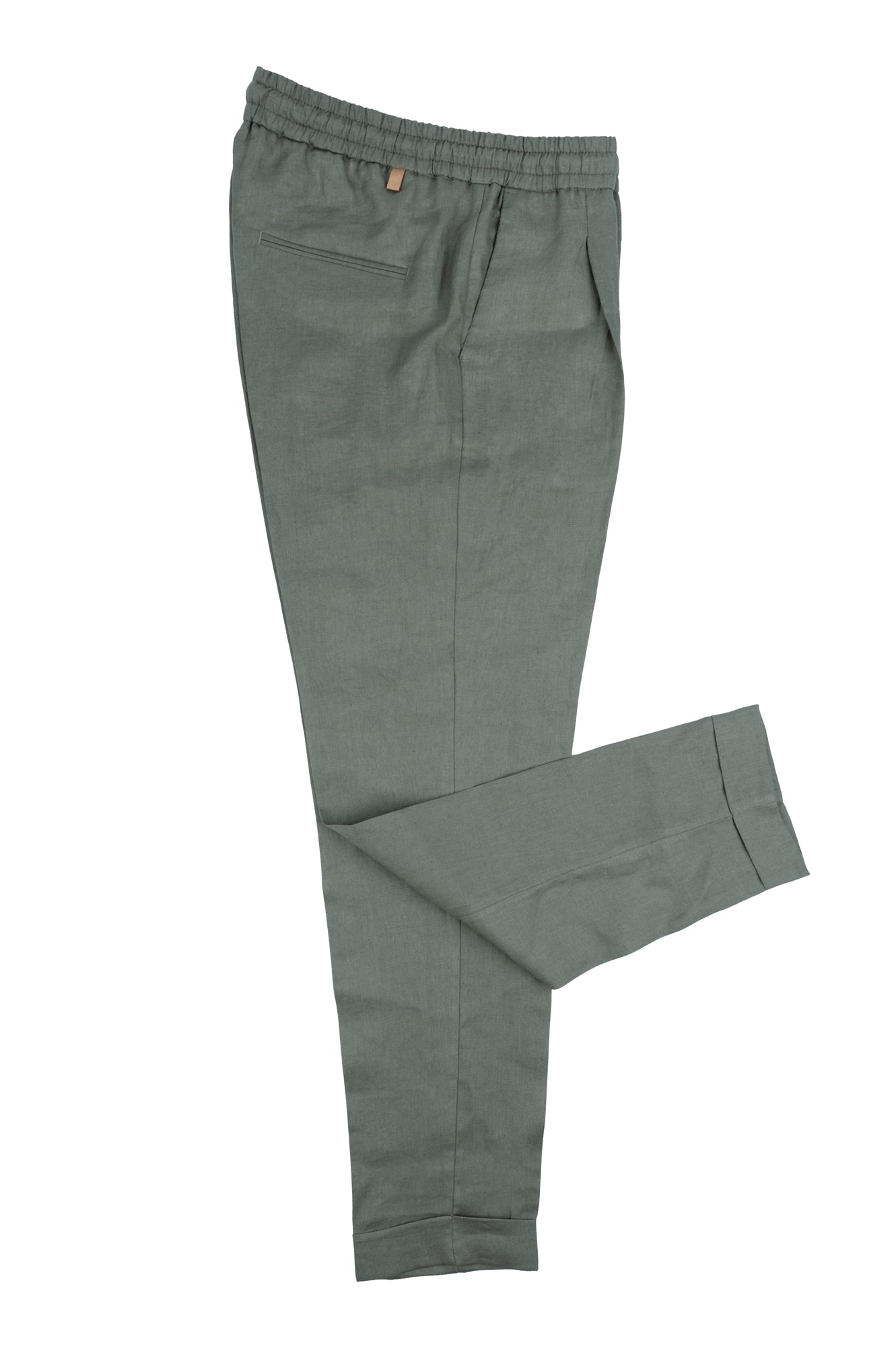 Over/D - Pantaloni da uomo in lino Militare