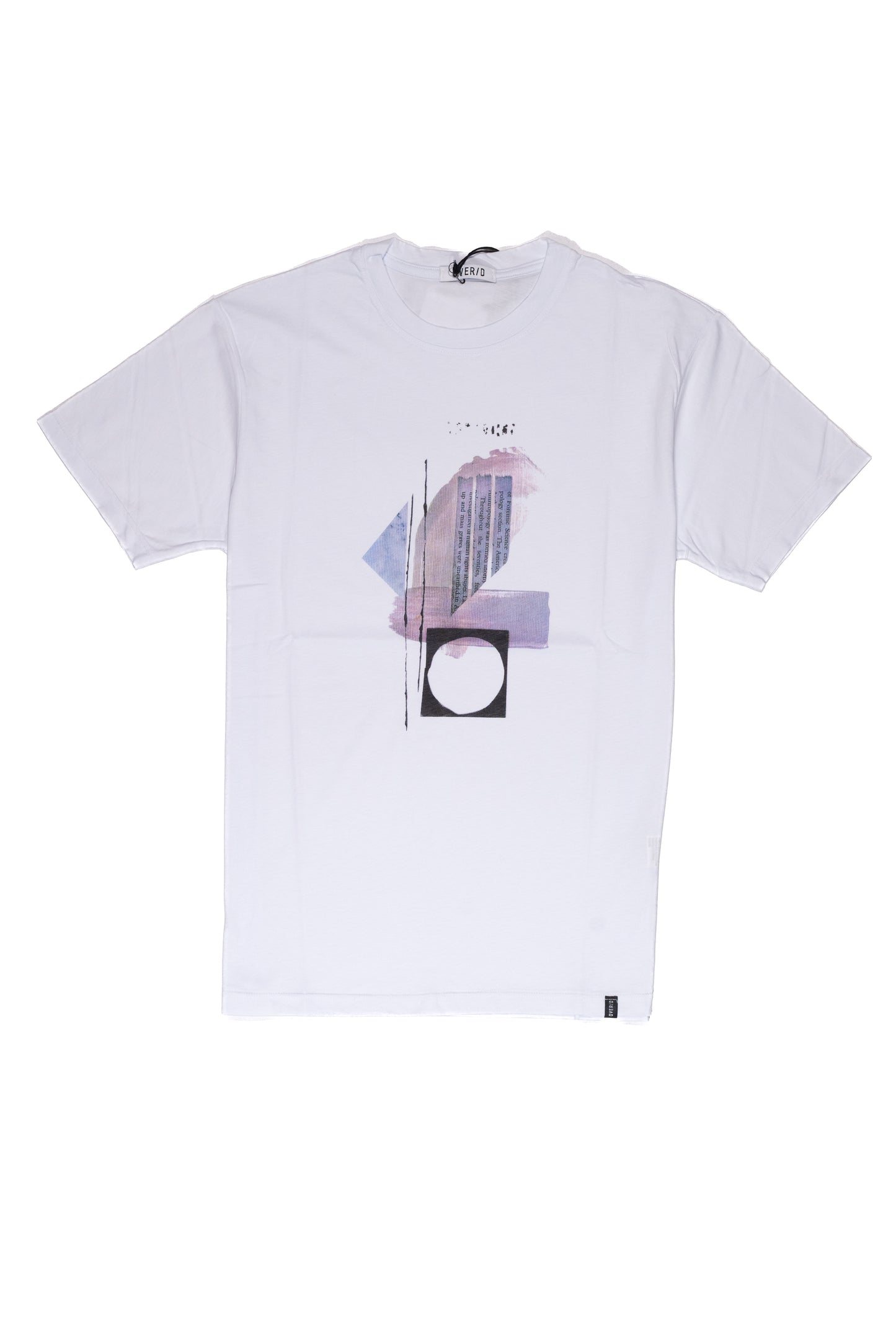 OVER/D T-Shirt Uomo Bianca Astratta