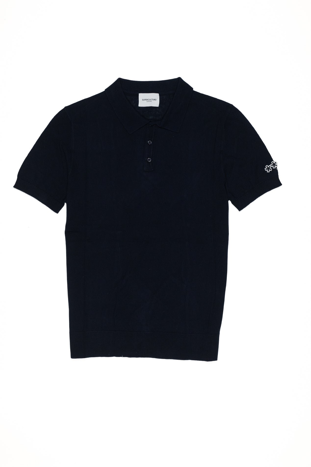 SUPERCULTURE Polo in filo cotone regular fit Blu