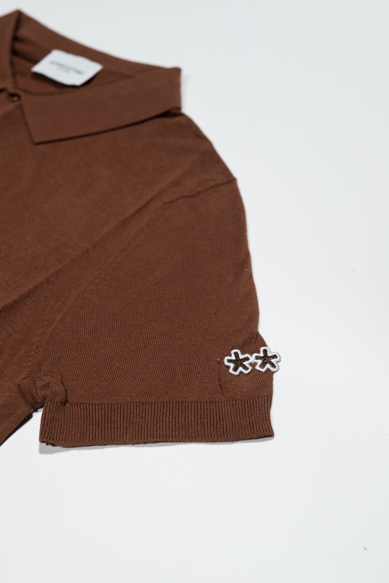 SUPERCULTURE Polo in filo cotone regular fit Cioccolato