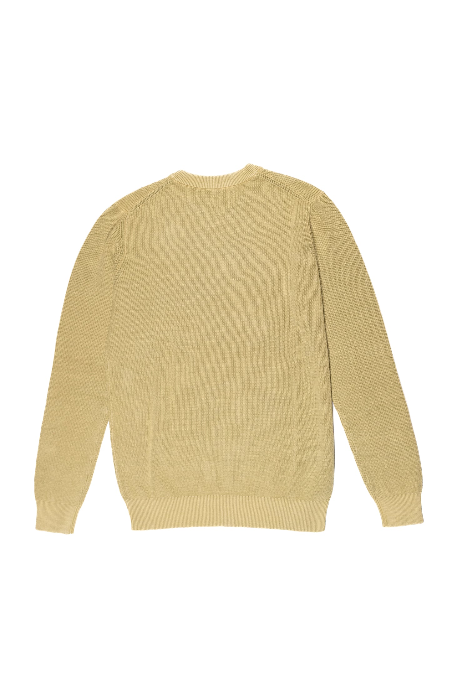 OVER/D Pullover Uomo Girocollo a Coste Bamboo