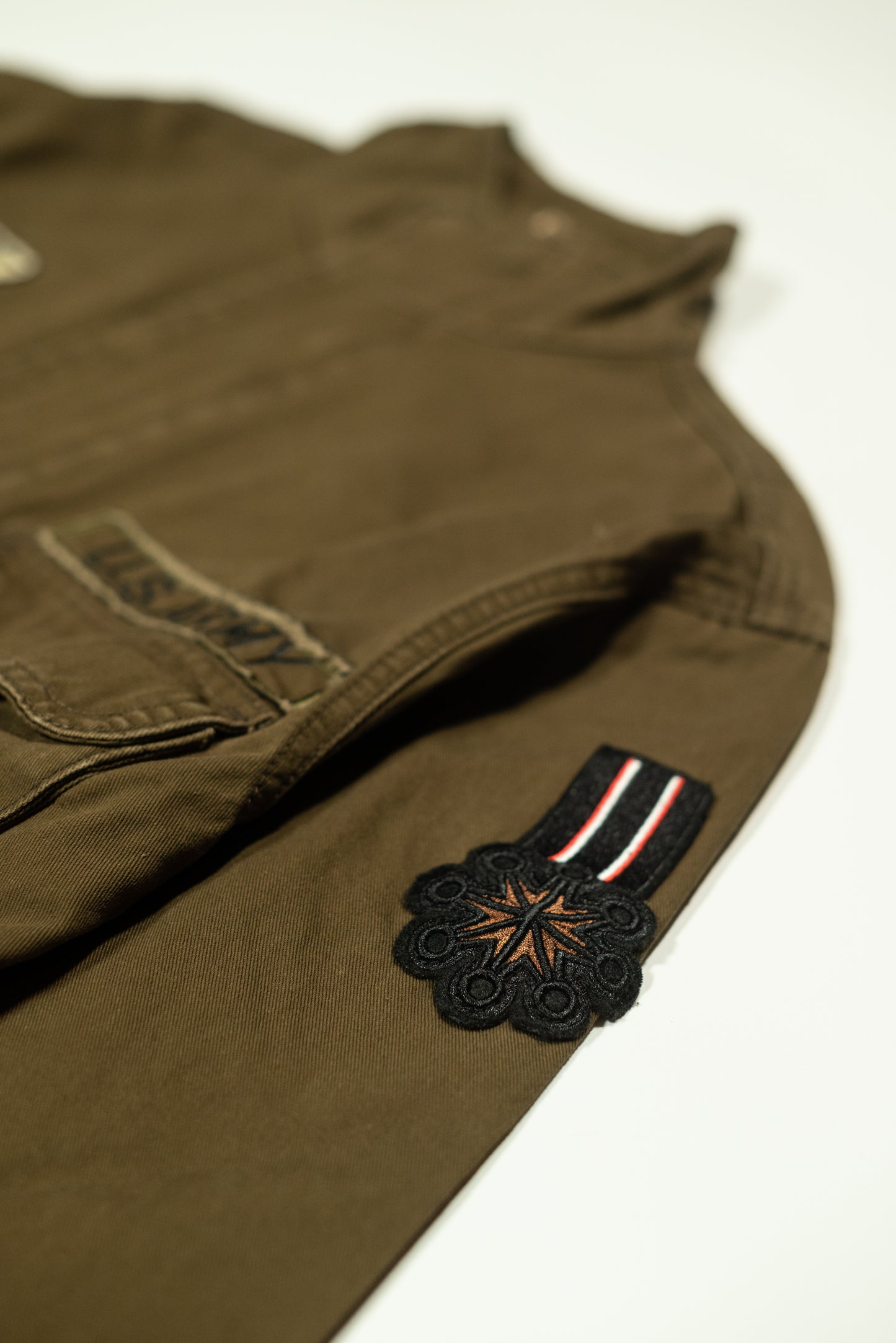 R-YTUAL Giacca Sahariana uomo verde militare