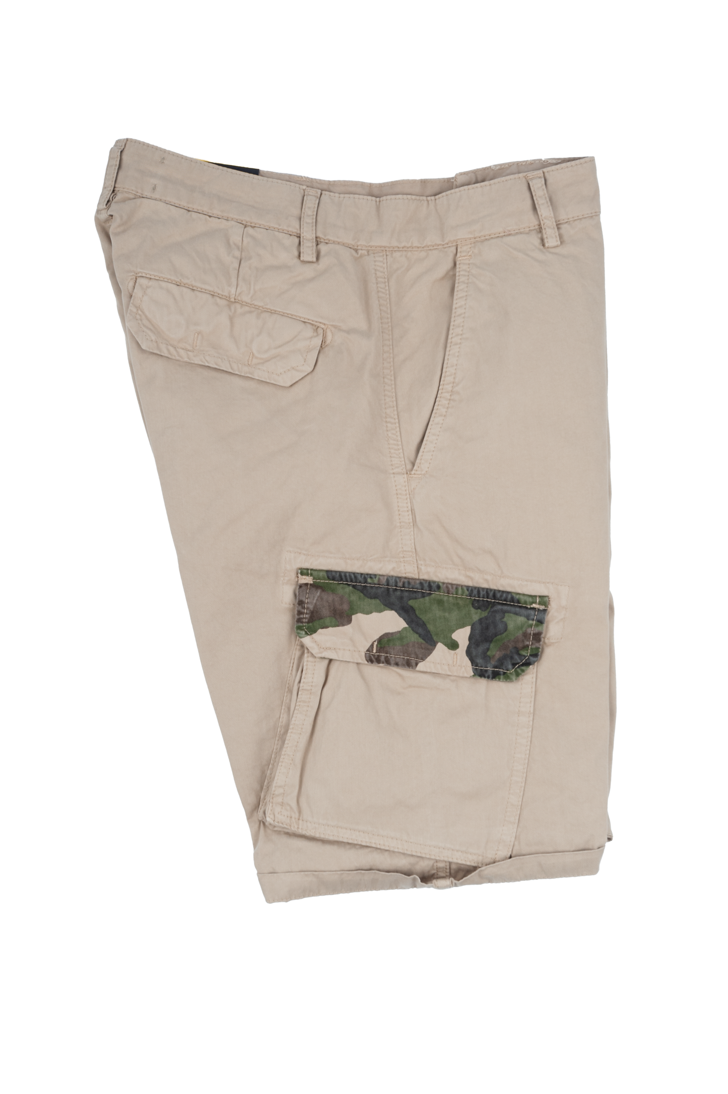 LYLE & SCOTT Pantaloncini da uomo Cargo Wembley SH1815IT Ecru/Desert Camouflage