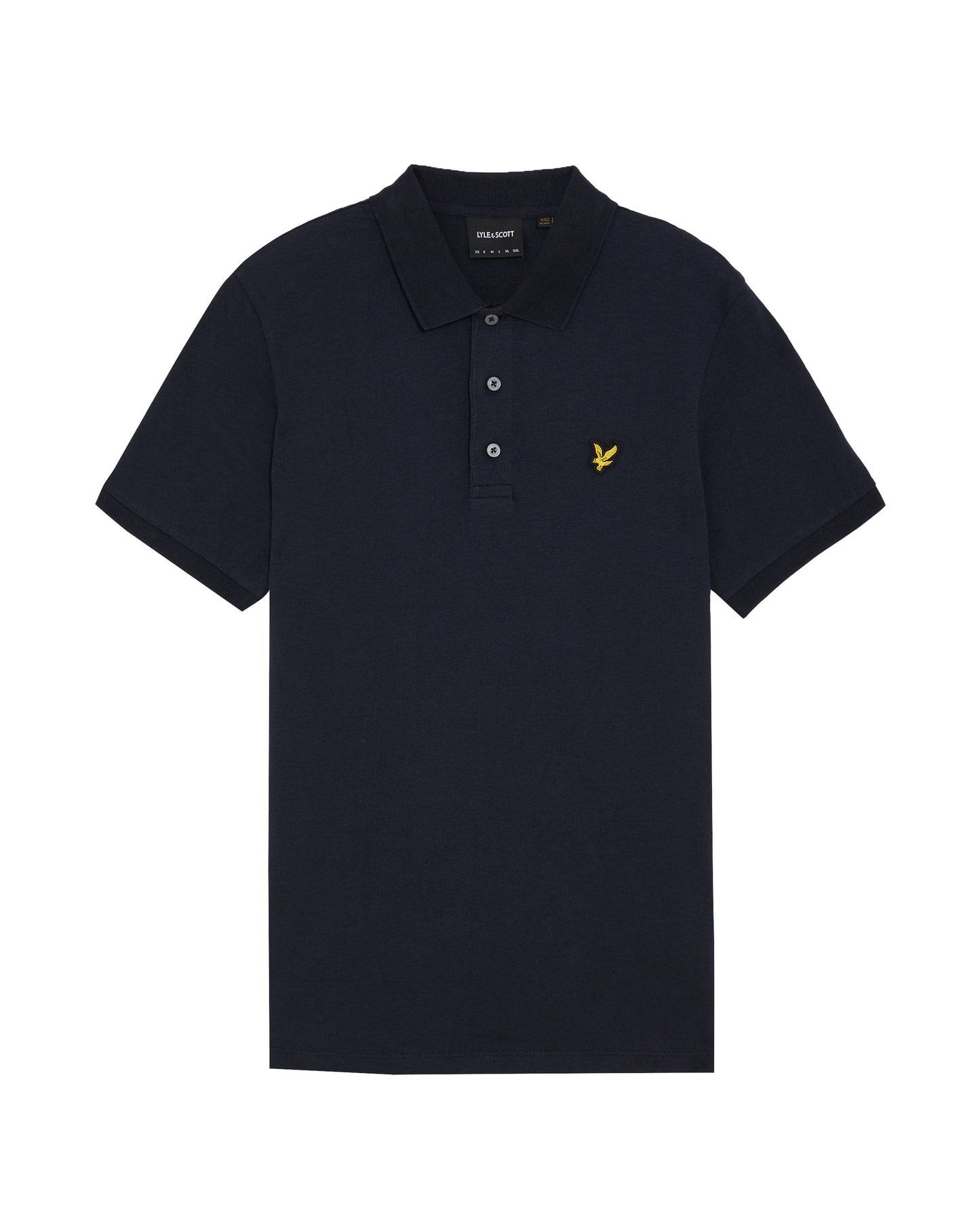 LYLE & SCOTT Slub Polo Shirt Dark Navy