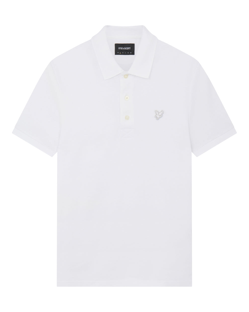 Lyle & Scott Polo da uomo Tonal Eagle SP400TON White