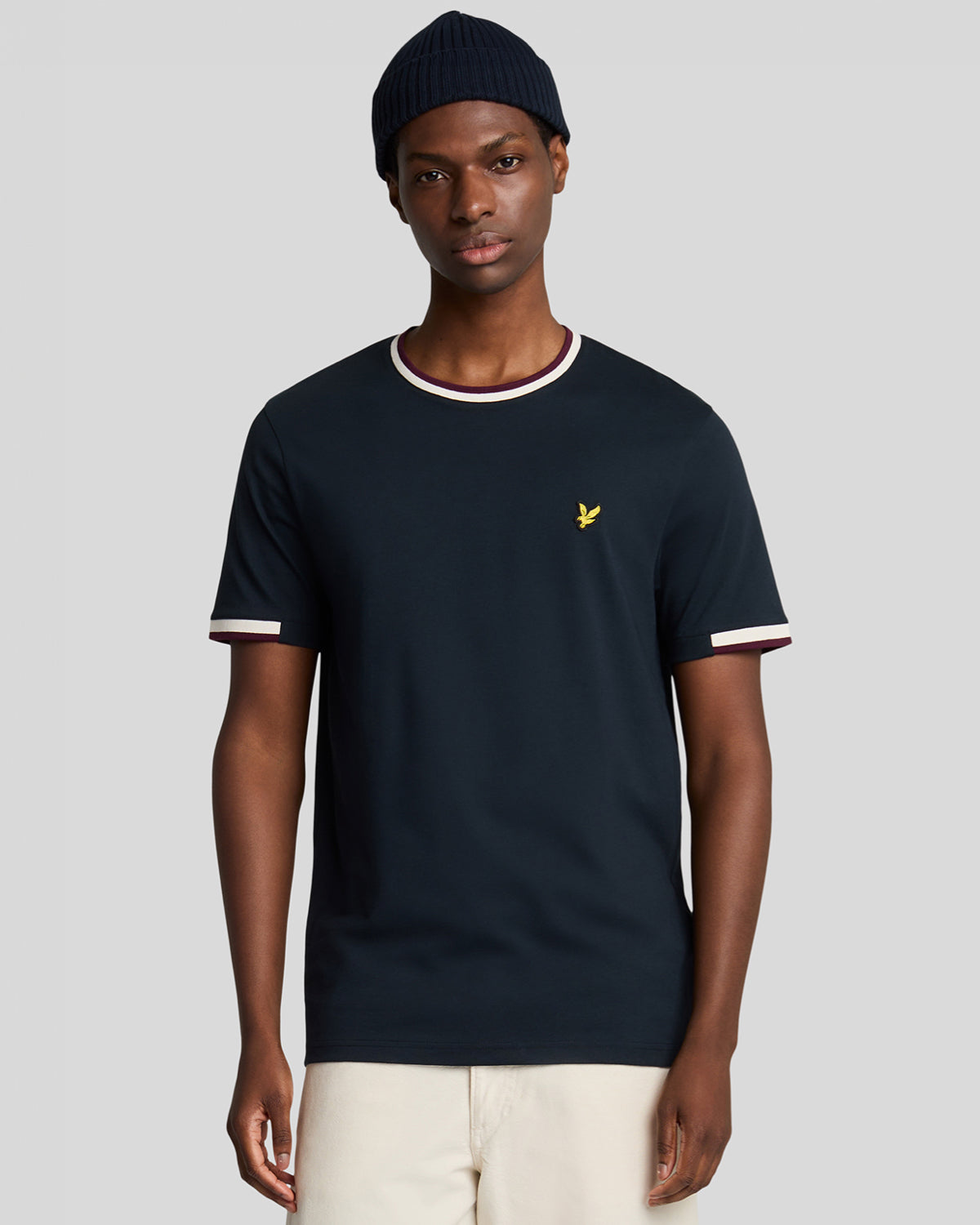 LYLE & SCOTT Half Tipped T-shirt Dark Navy