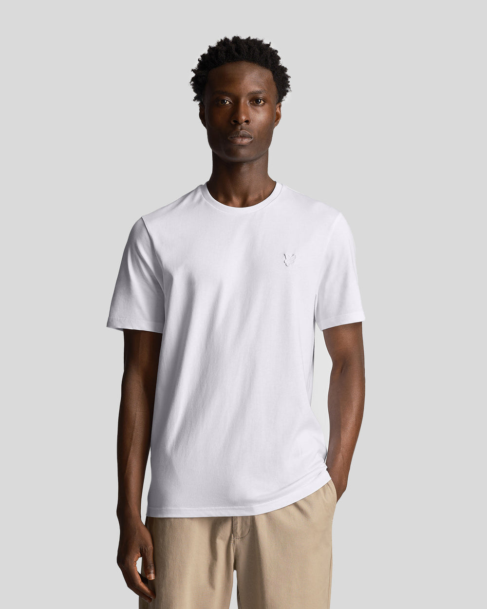 Lyle & Scott T-Shirt da uomo Tonal Eagle TS400TON White