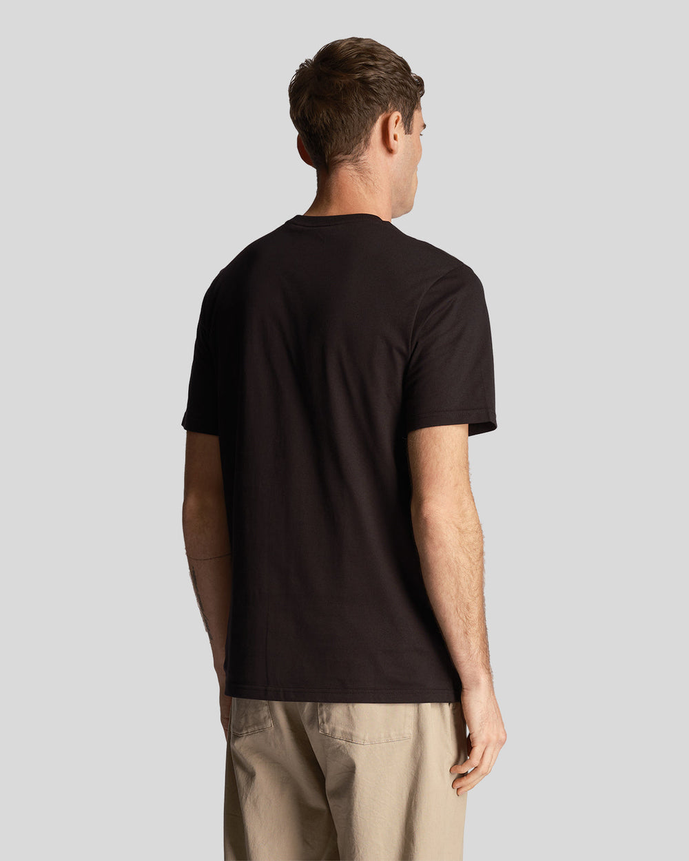 Lyle & Scott T-Shirt da uomo Tonal Eagle TS400TON Jet Black