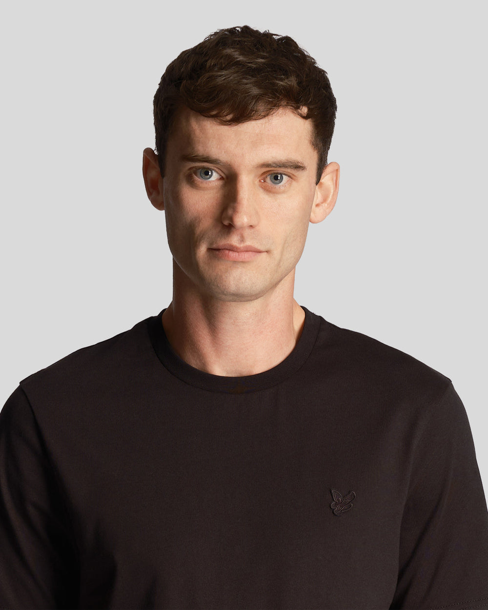Lyle & Scott T-Shirt da uomo Tonal Eagle TS400TON Jet Black