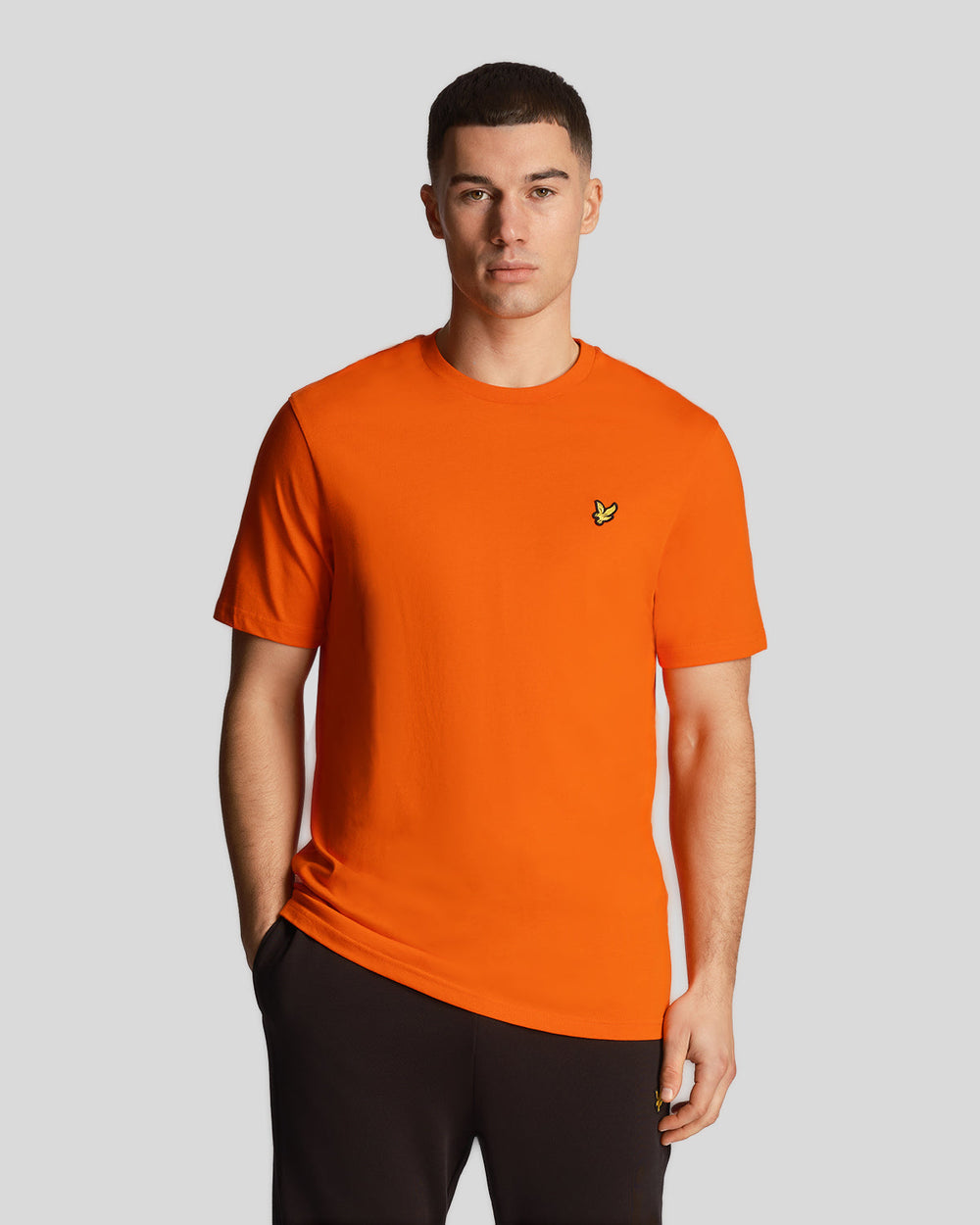 Lyle & Scott T-Shirt da uomo Plain TS400VOG Tangerine Tango