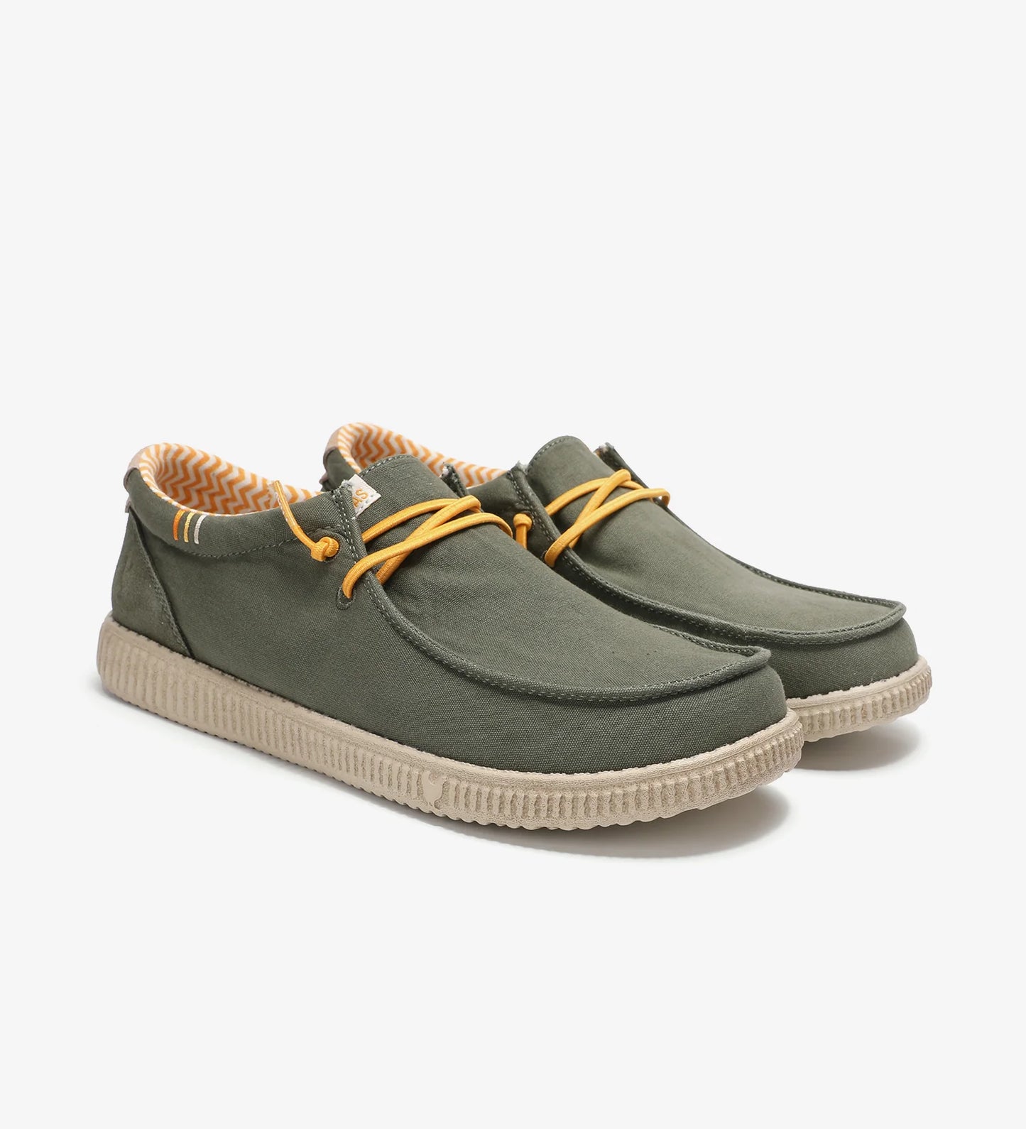 WALK IN PITAS Wallabi WP150 Ledro colore Kaki - Scarpa da uomo in cotone