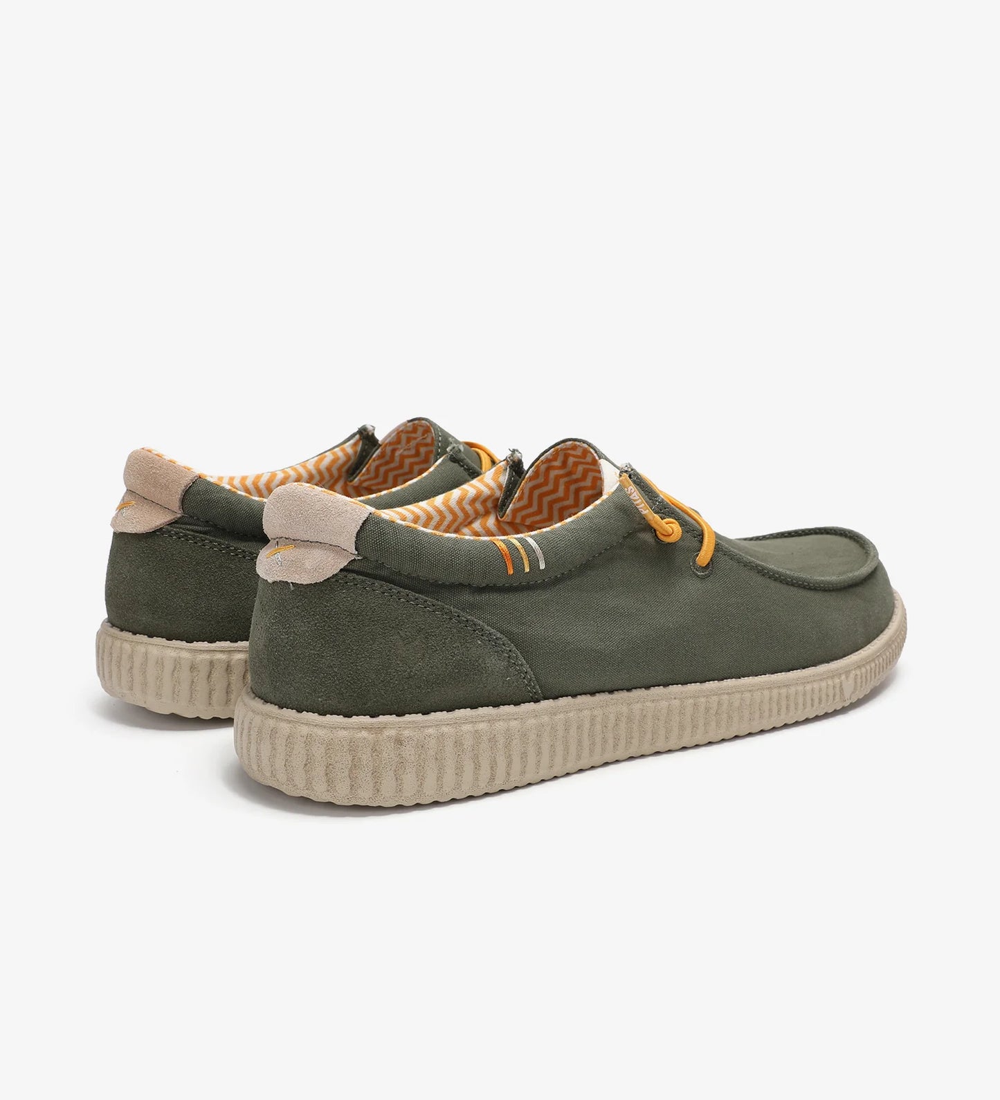 WALK IN PITAS Wallabi WP150 Ledro colore Kaki - Scarpa da uomo in cotone