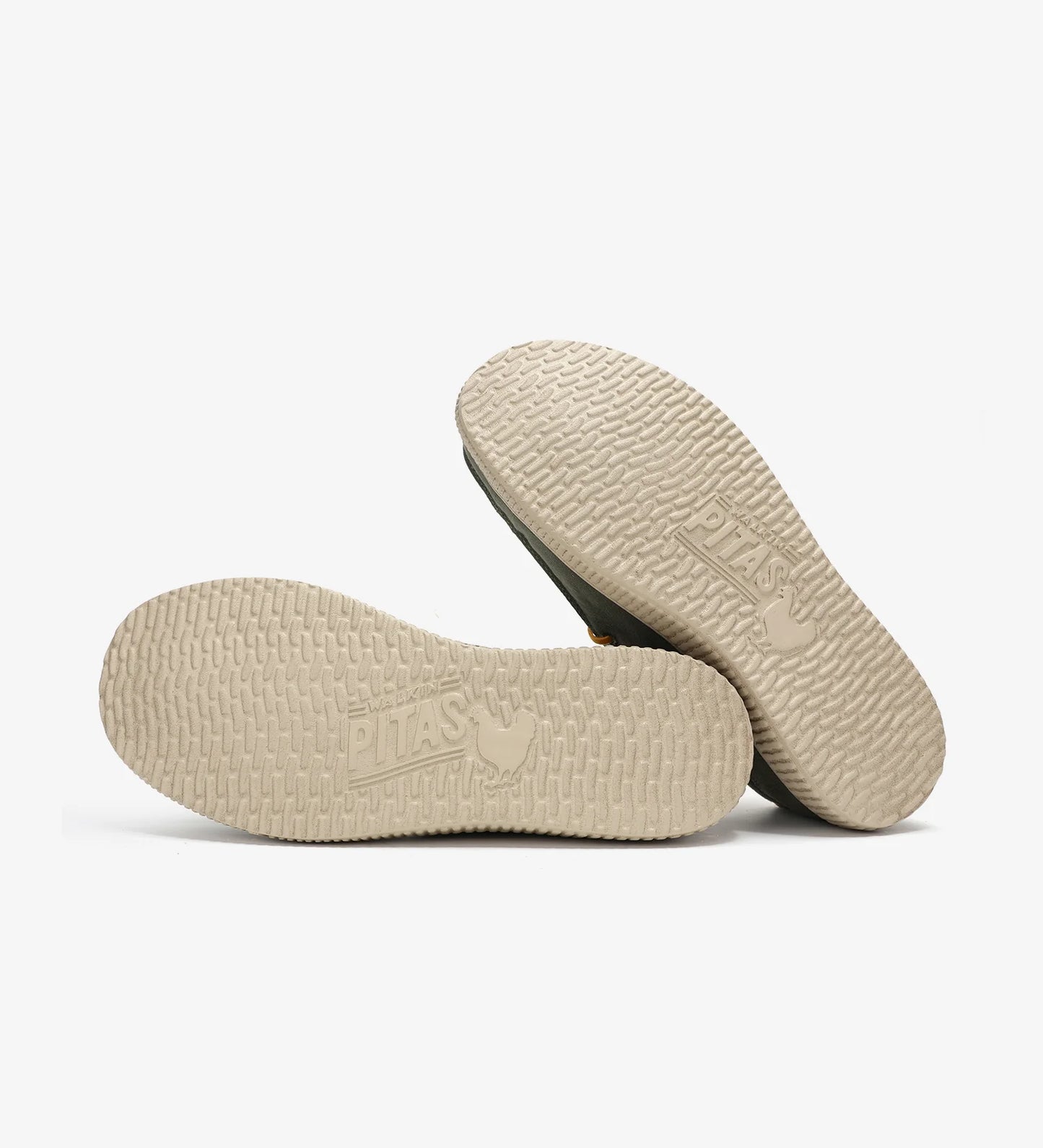 WALK IN PITAS Wallabi WP150 Ledro colore Kaki - Scarpa da uomo in cotone