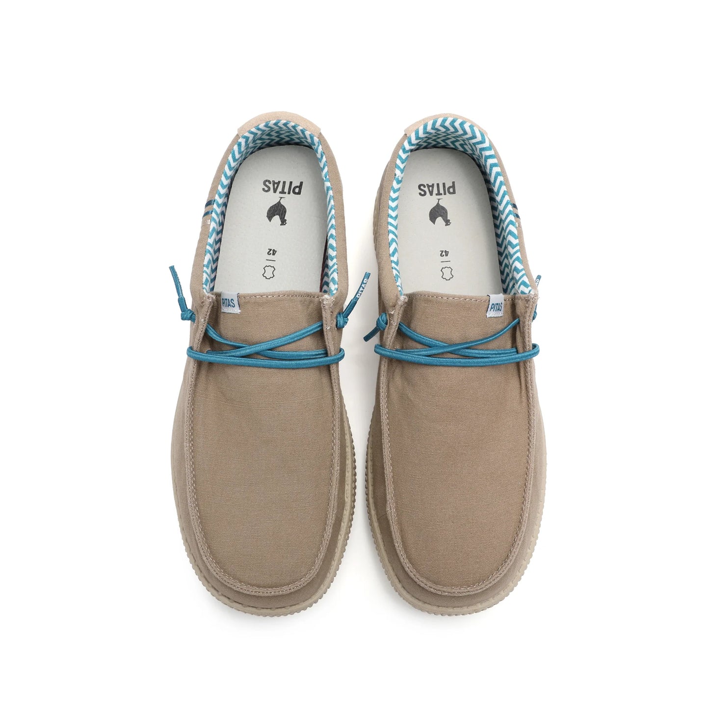 WALK IN PITAS Wallabi WP150 Ledro colore Tortora - Scarpa da uomo in cotone