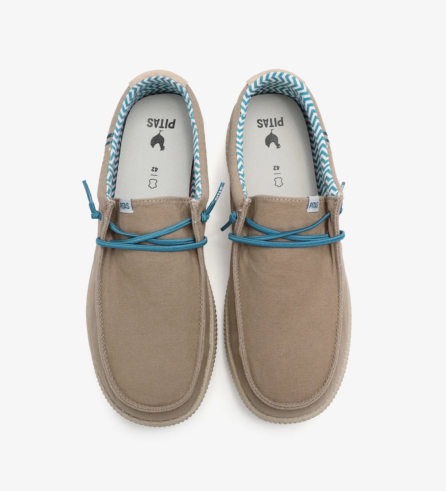 WALK IN PITAS Wallabi WP150 Ledro colore Tortora - Scarpa da uomo in cotone