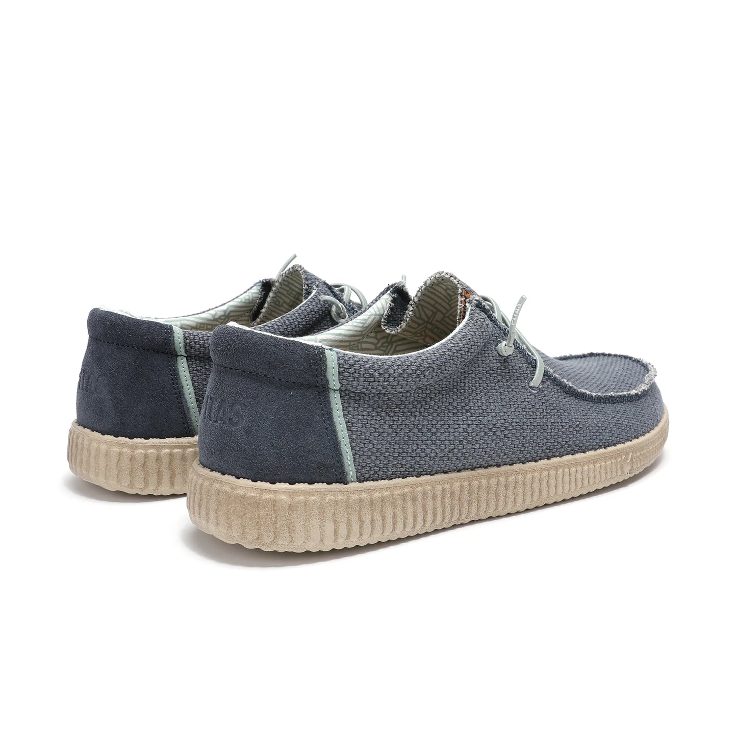 WALK IN PITAS Wallabi WP150 Steve colore Azzurro - Scarpa da uomo in tela