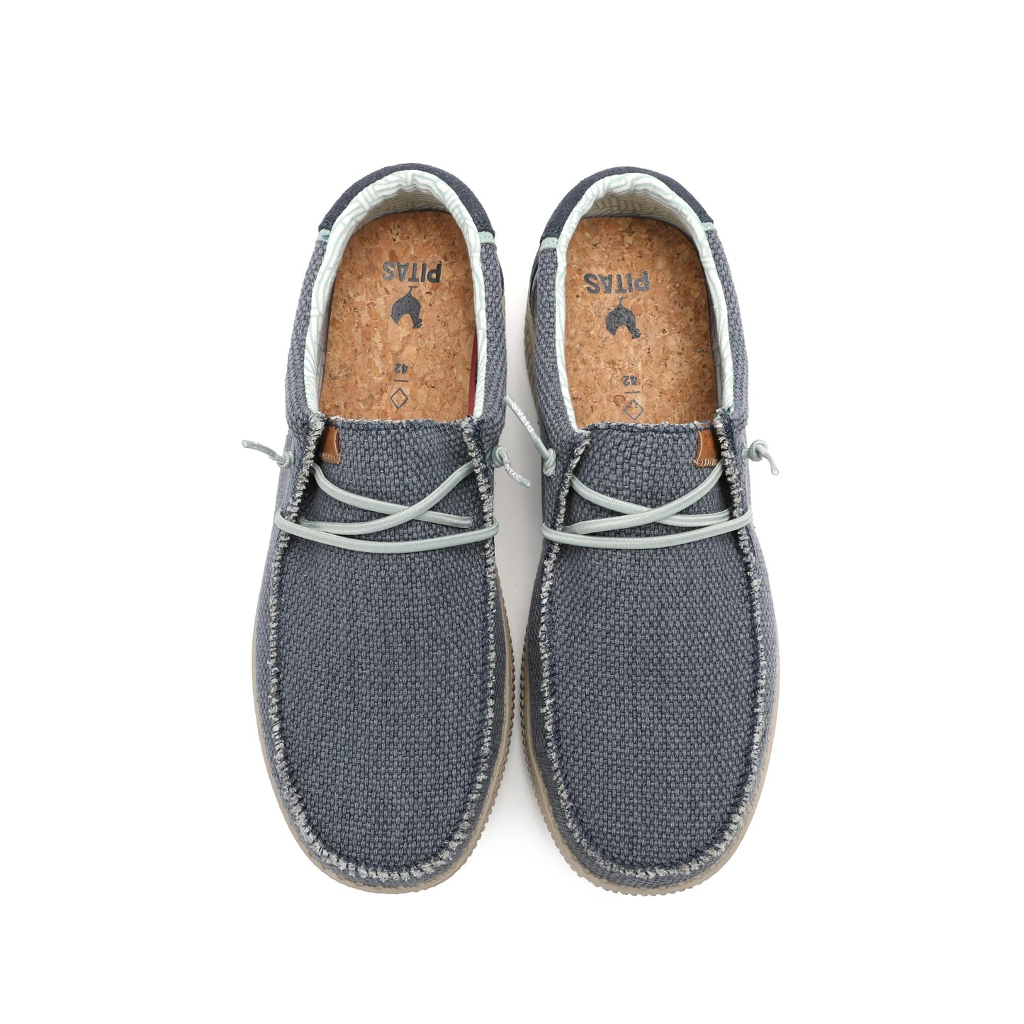 WALK IN PITAS Wallabi WP150 Steve colore Azzurro - Scarpa da uomo in tela