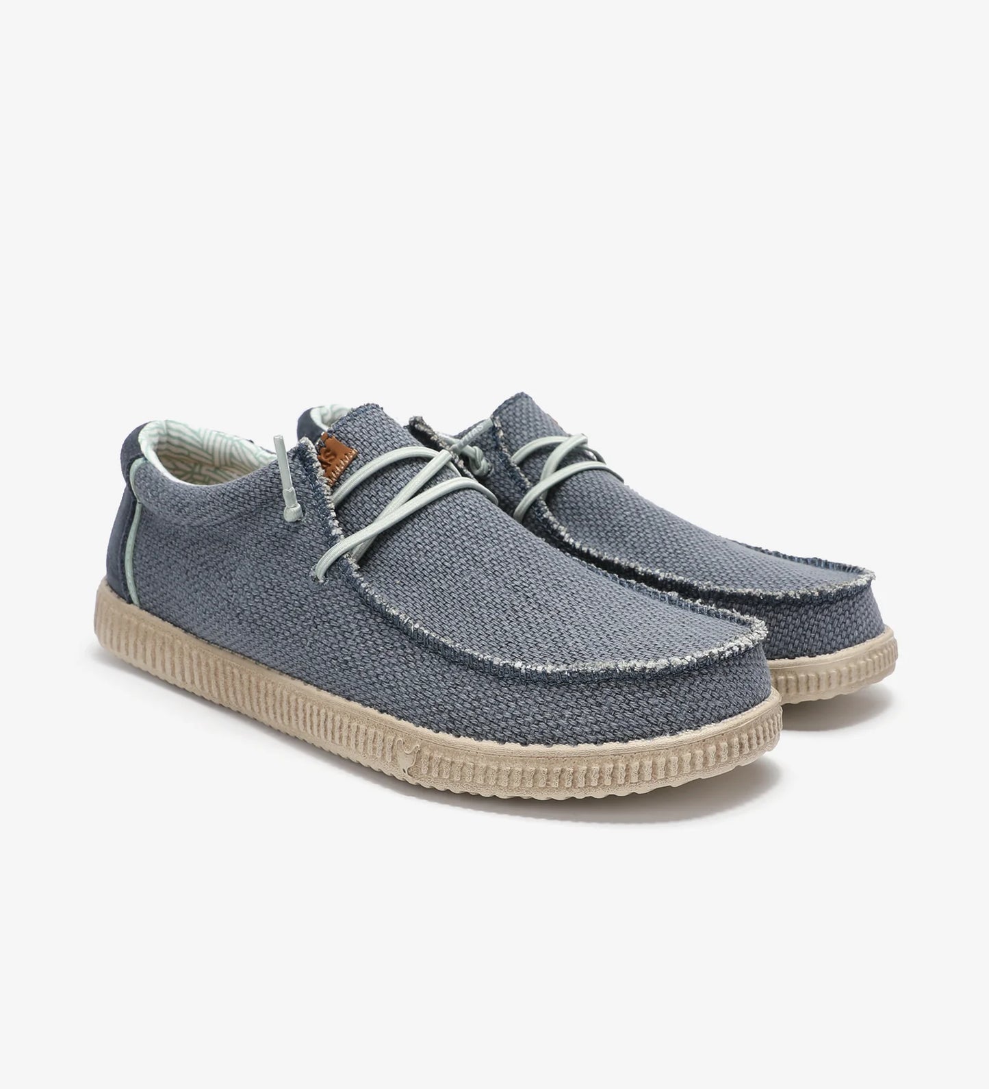 WALK IN PITAS Wallabi WP150 Steve colore Azzurro - Scarpa da uomo in tela