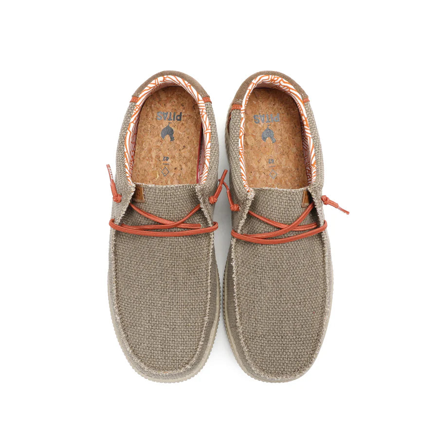 WALK IN PITAS Wallabi WP150 Steve colore Tortora - Scarpa da uomo in tela