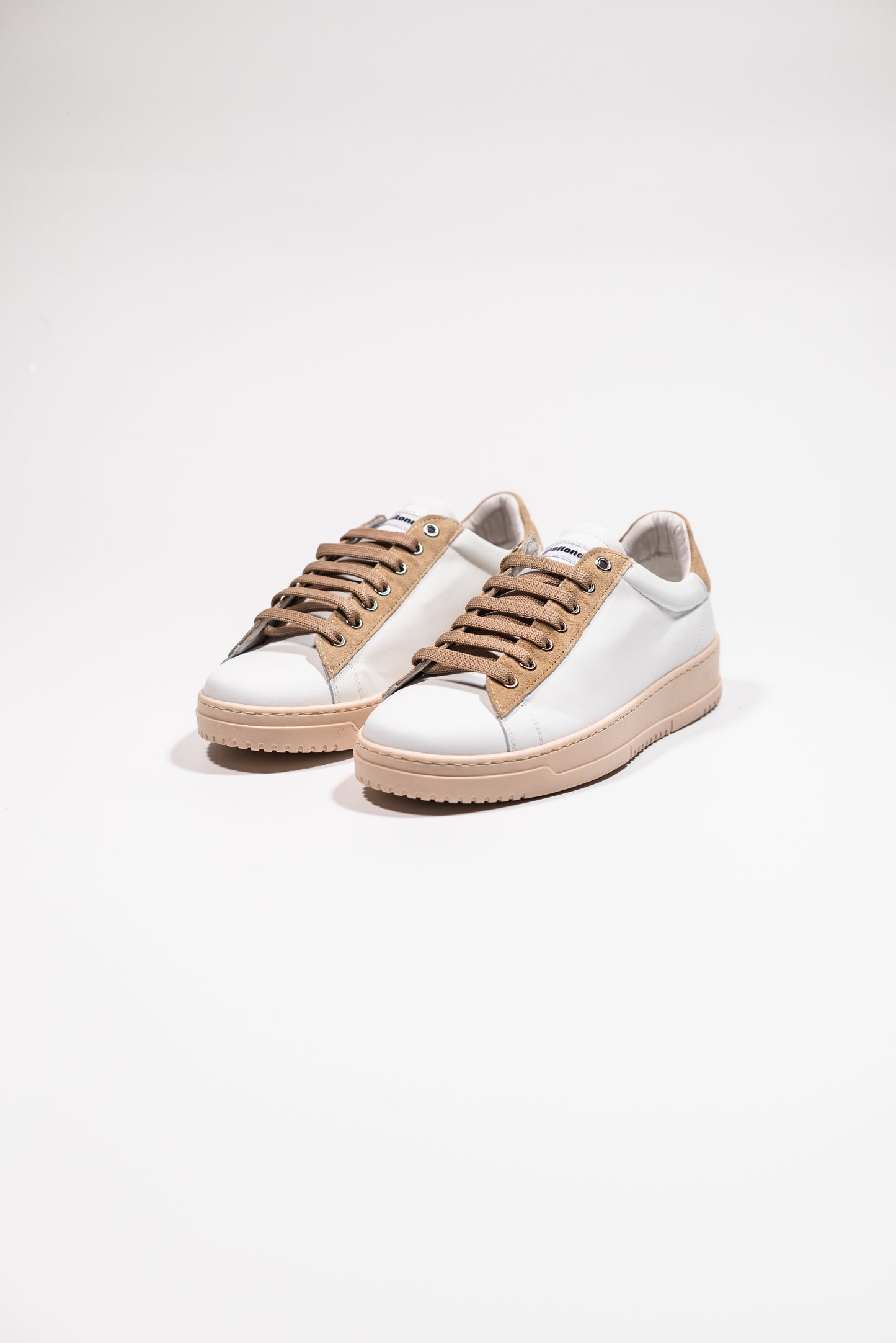 Y2 Sneaker Uomo Bianca con Inserti in Camoscio Beige