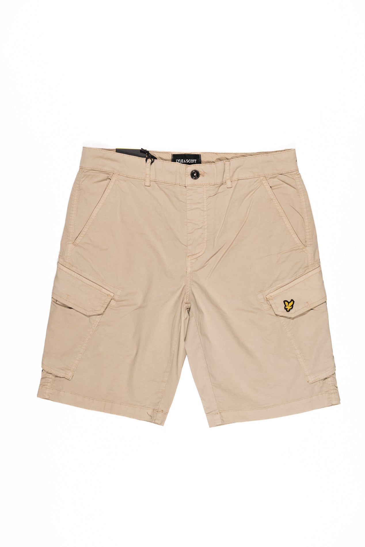 LYLE & SCOTT Bermuda Wembley Cargo Uomo in Cotone Ecrù