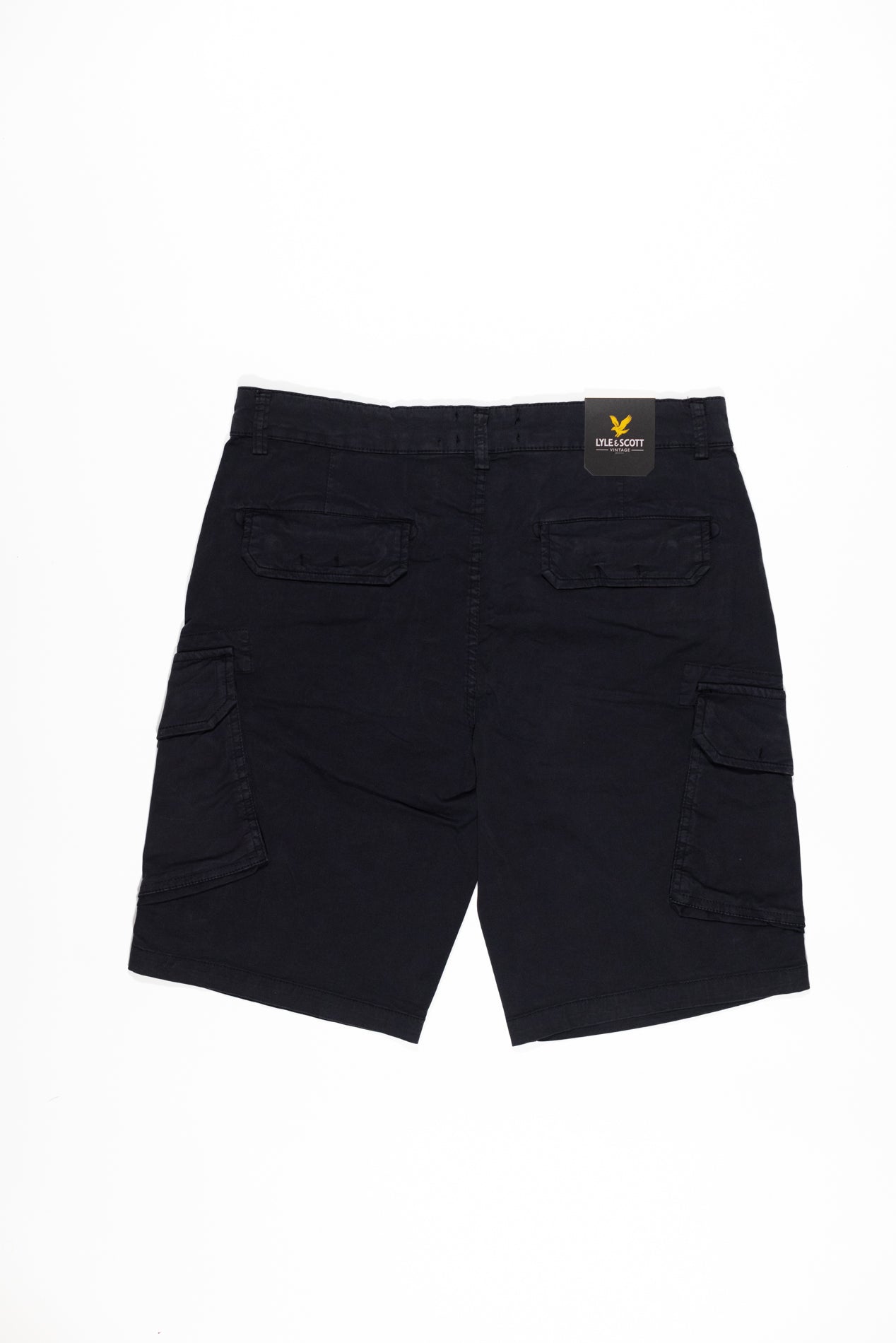 LYLE & SCOTT Bermuda Wembley Cargo Uomo in Cotone Blu Navy