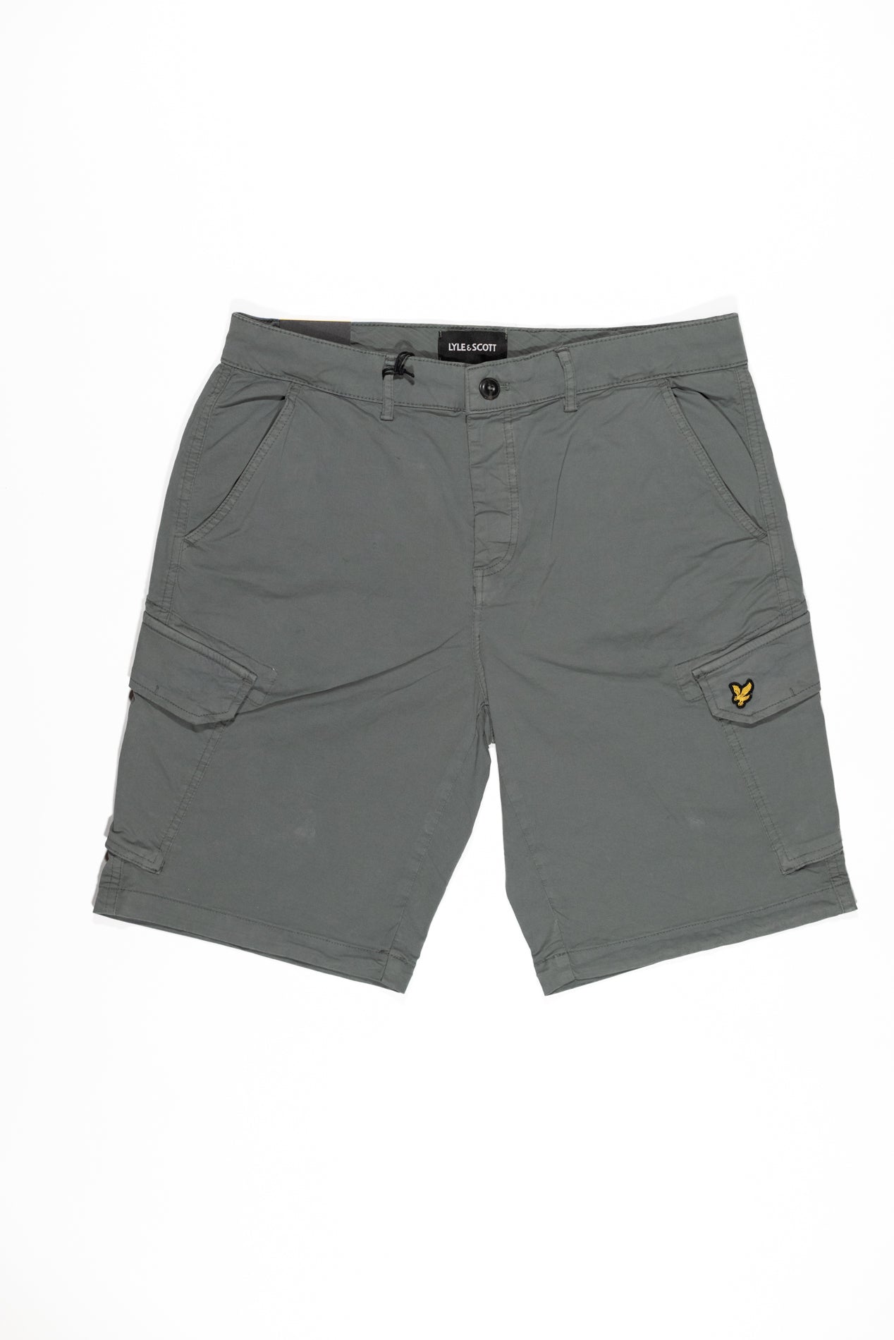 LYLE & SCOTT Bermuda Wembley Cargo Uomo in Cotone Verde Acqua