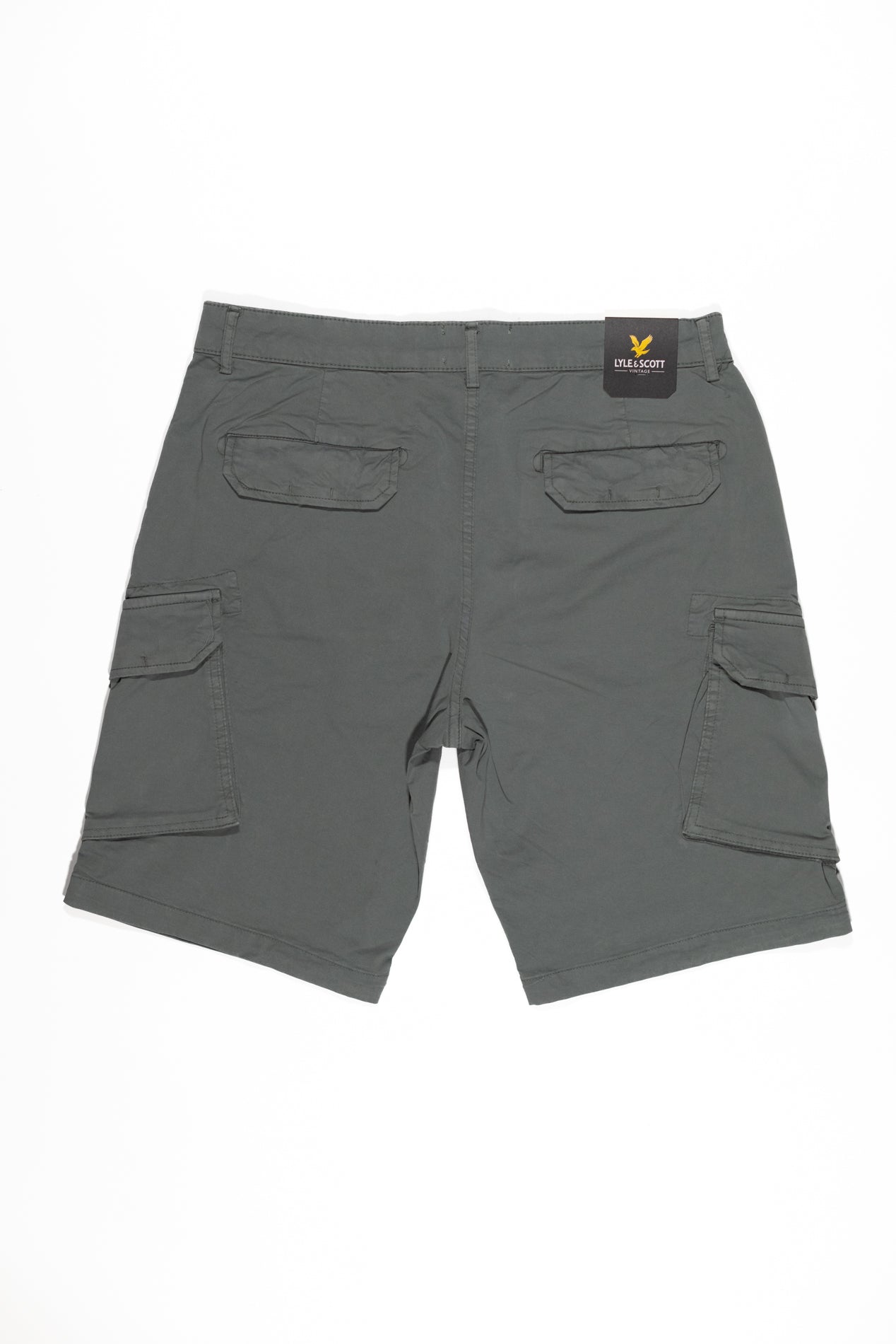 LYLE & SCOTT Bermuda Wembley Cargo Uomo in Cotone Verde Acqua