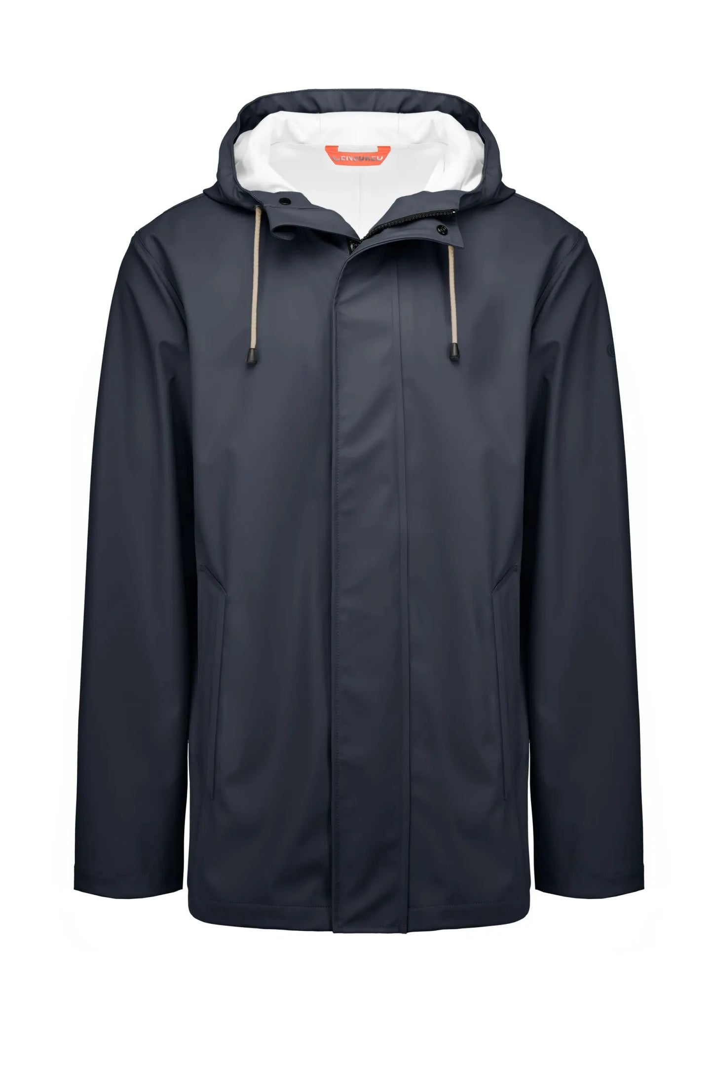 CENSURED Impermeabile con Cappuccio Blu Scuro - Antipioggia uomo