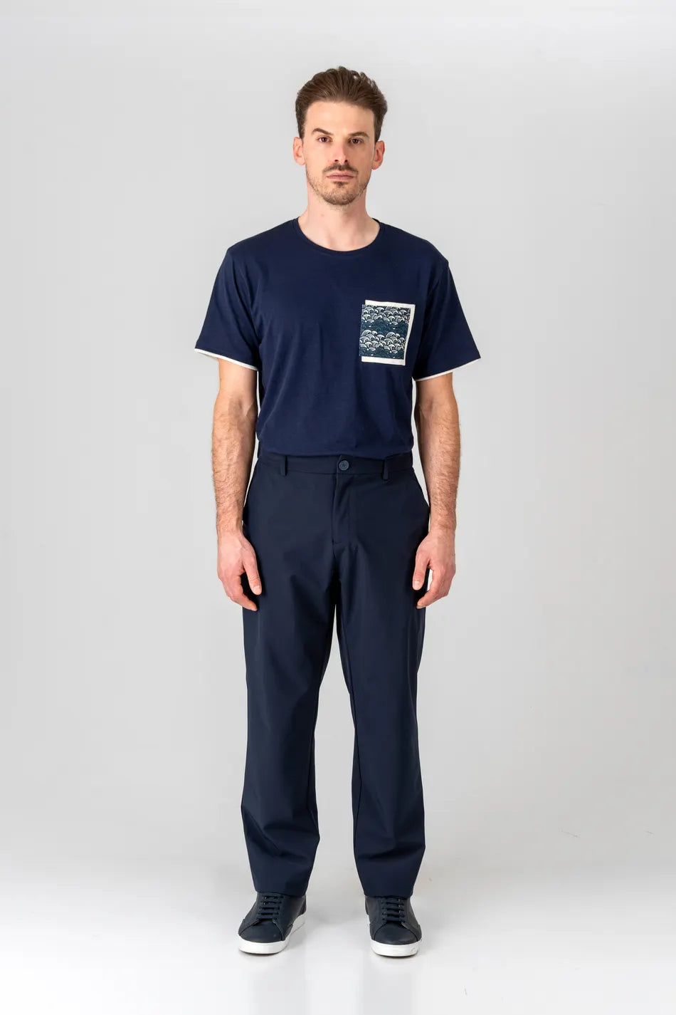 CENSURED Pantalone Jogger in tessuto tecnico con coulisse Blu Scuro