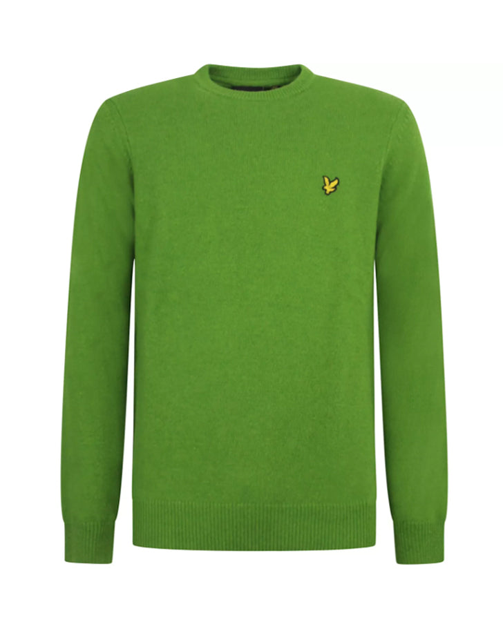 Lyle & Scott Maglione girocollo da uomo verde KN921VF Dolomite Green