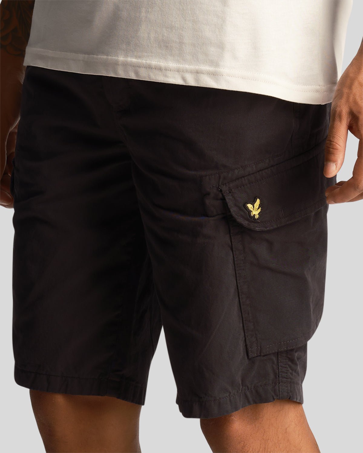 Lyle & Scott Pantaloncini da uomo Cargo Wembley SH1815IT Jet Black