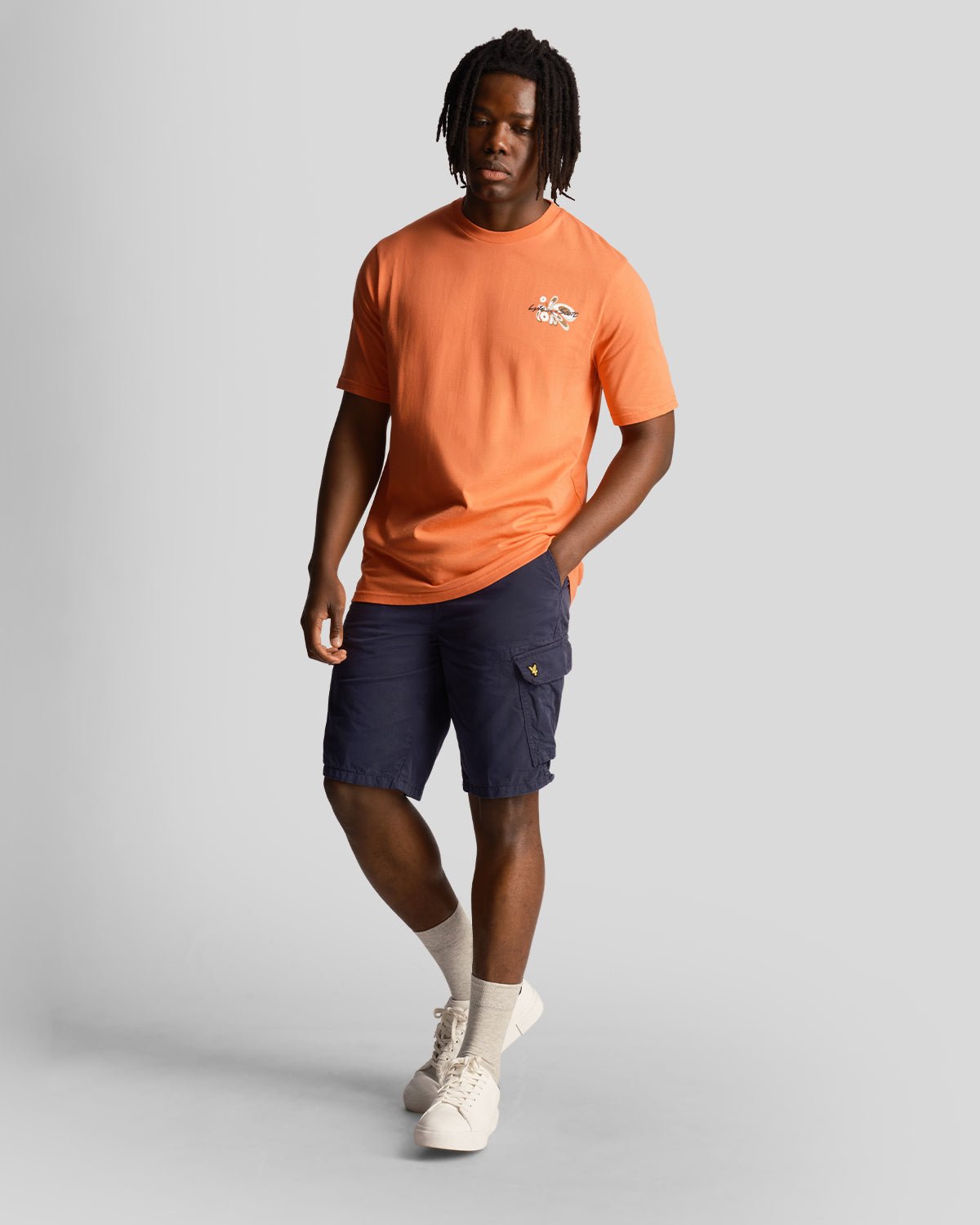 Lyle & Scott Pantaloncini da uomo Cargo Wembley SH1815IT Dark Navy