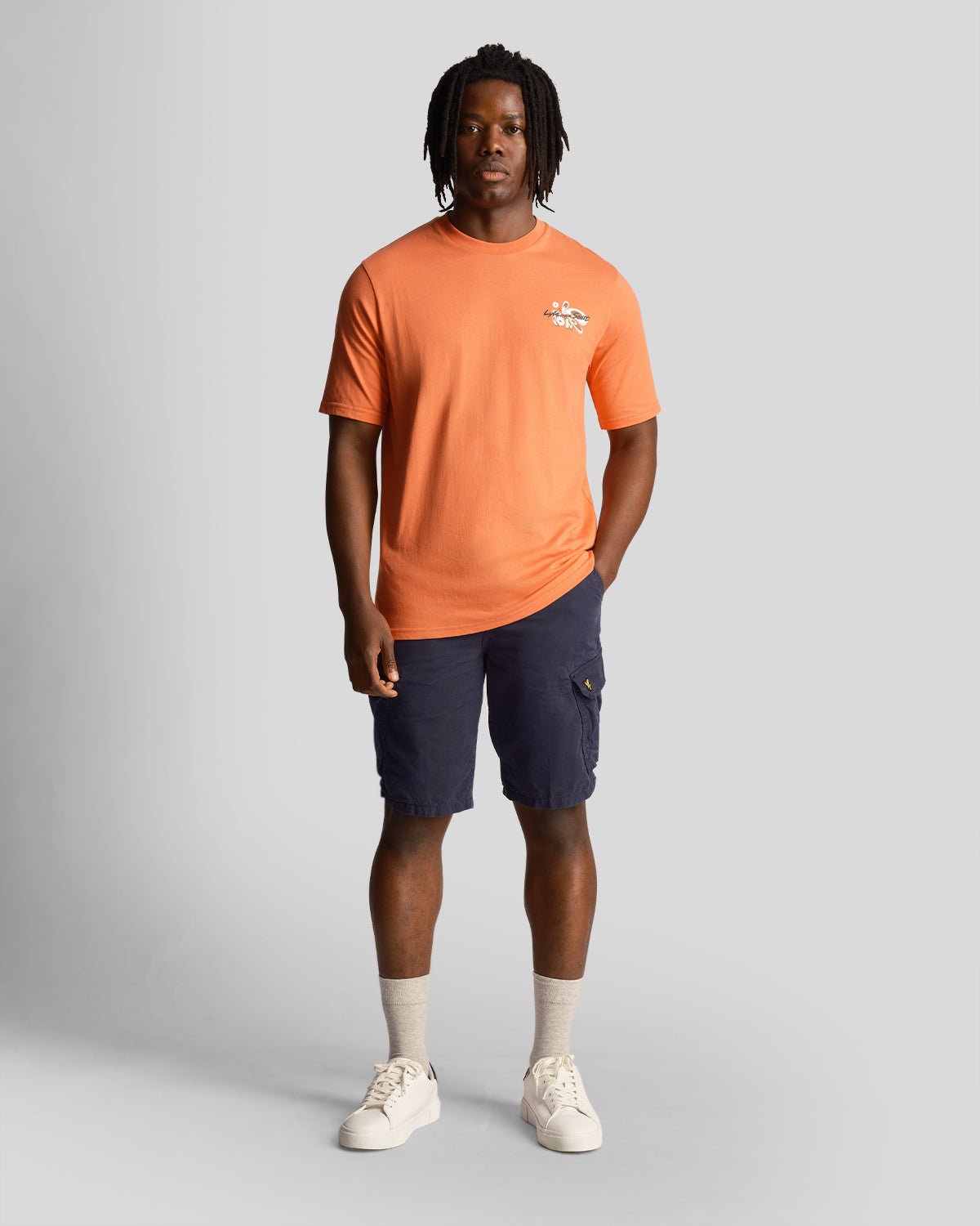 Lyle & Scott Pantaloncini da uomo Cargo Wembley SH1815IT Dark Navy
