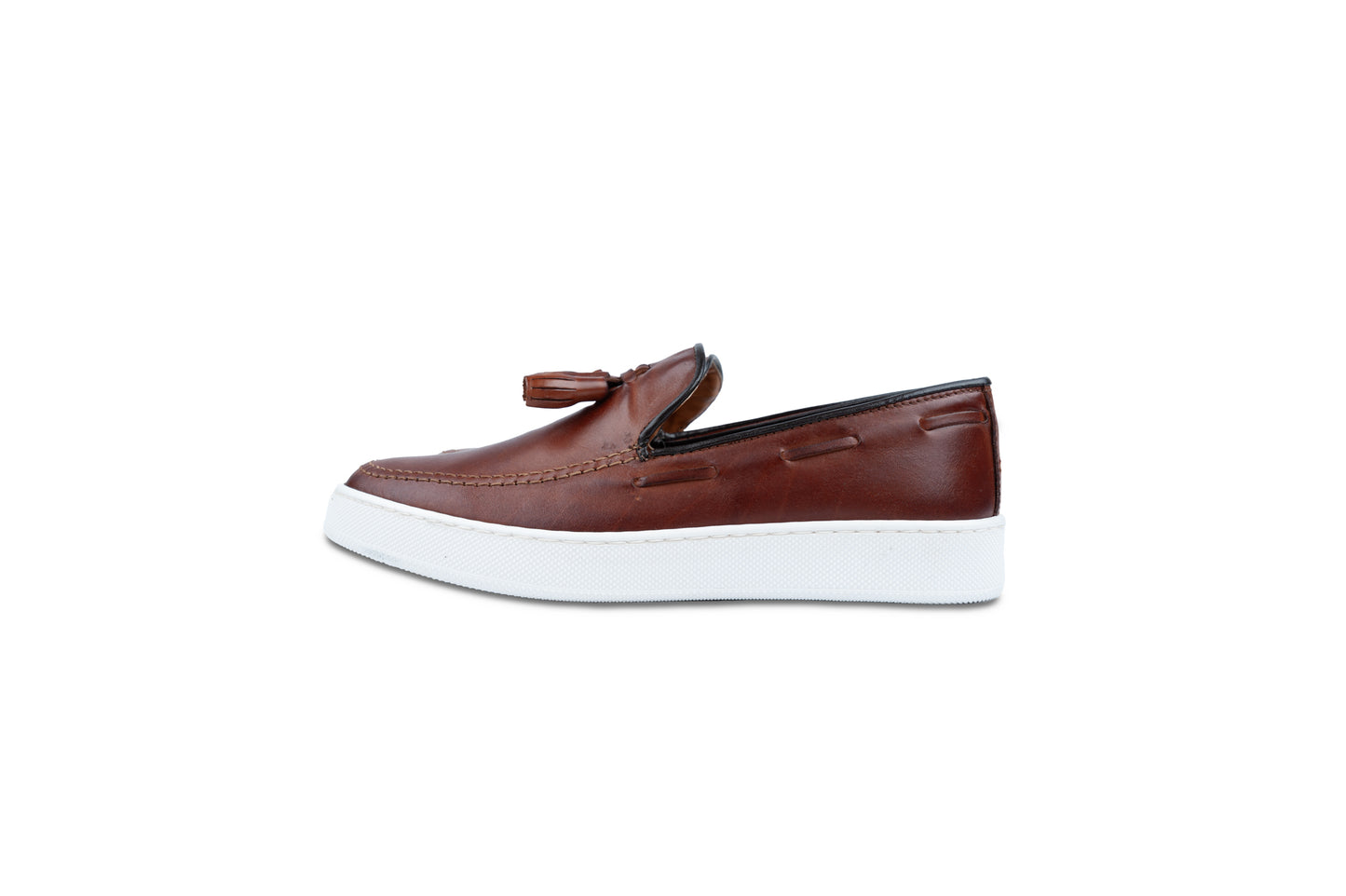 Over/D - Scarpe da uomo Slip on Cognac