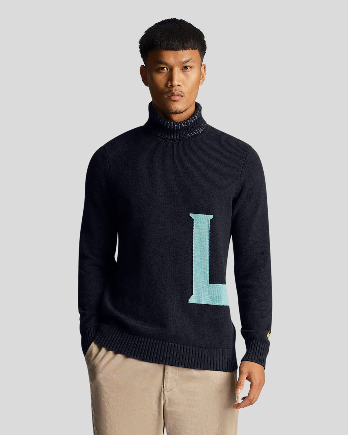 LYLE & SCOTT Maglione dolcevita da uomo KN1903V Dark Navy